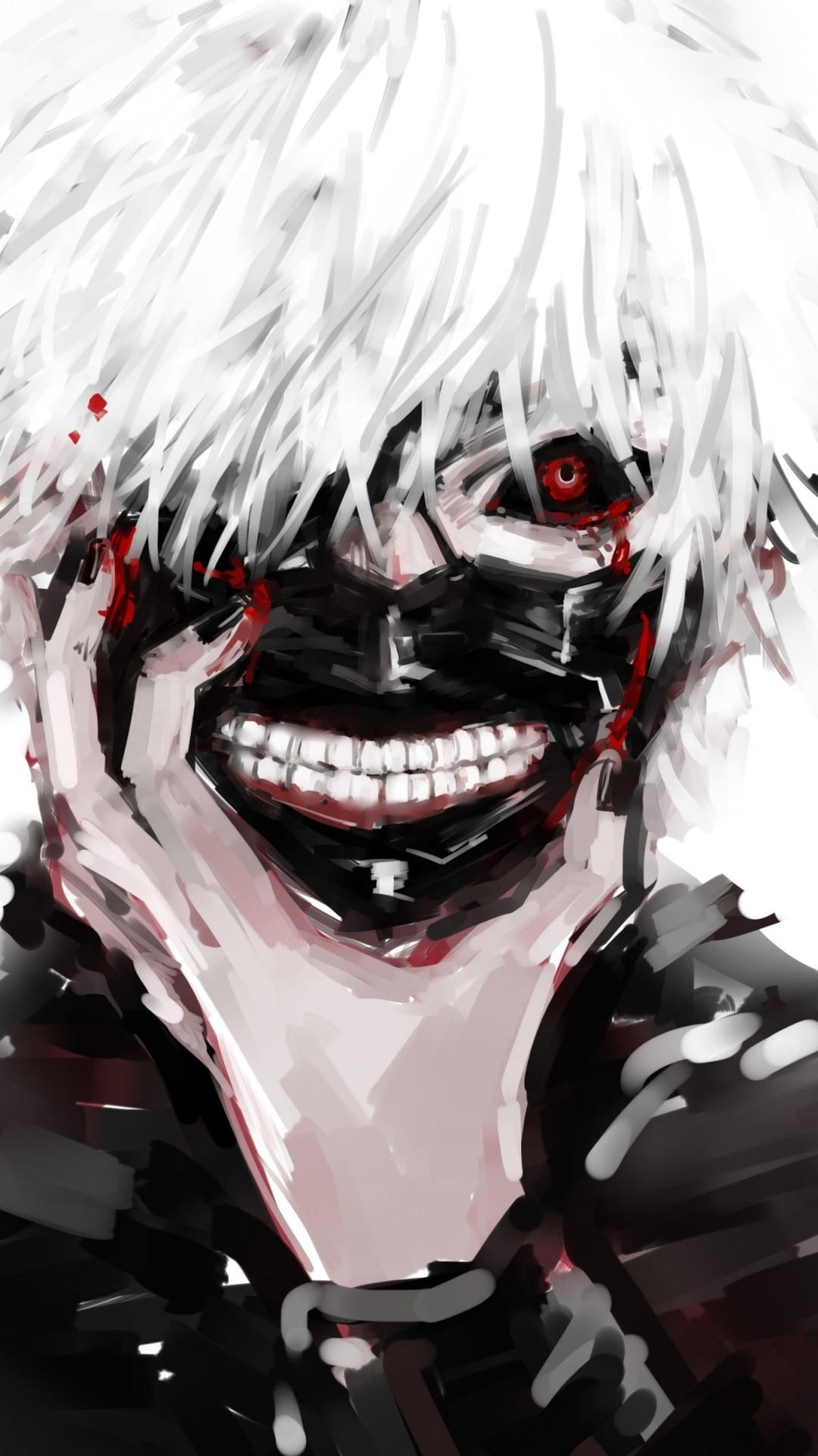 Weißhaariger Männlicher Anime-Charakter. Wallpaper in 1080x1920 Resolution