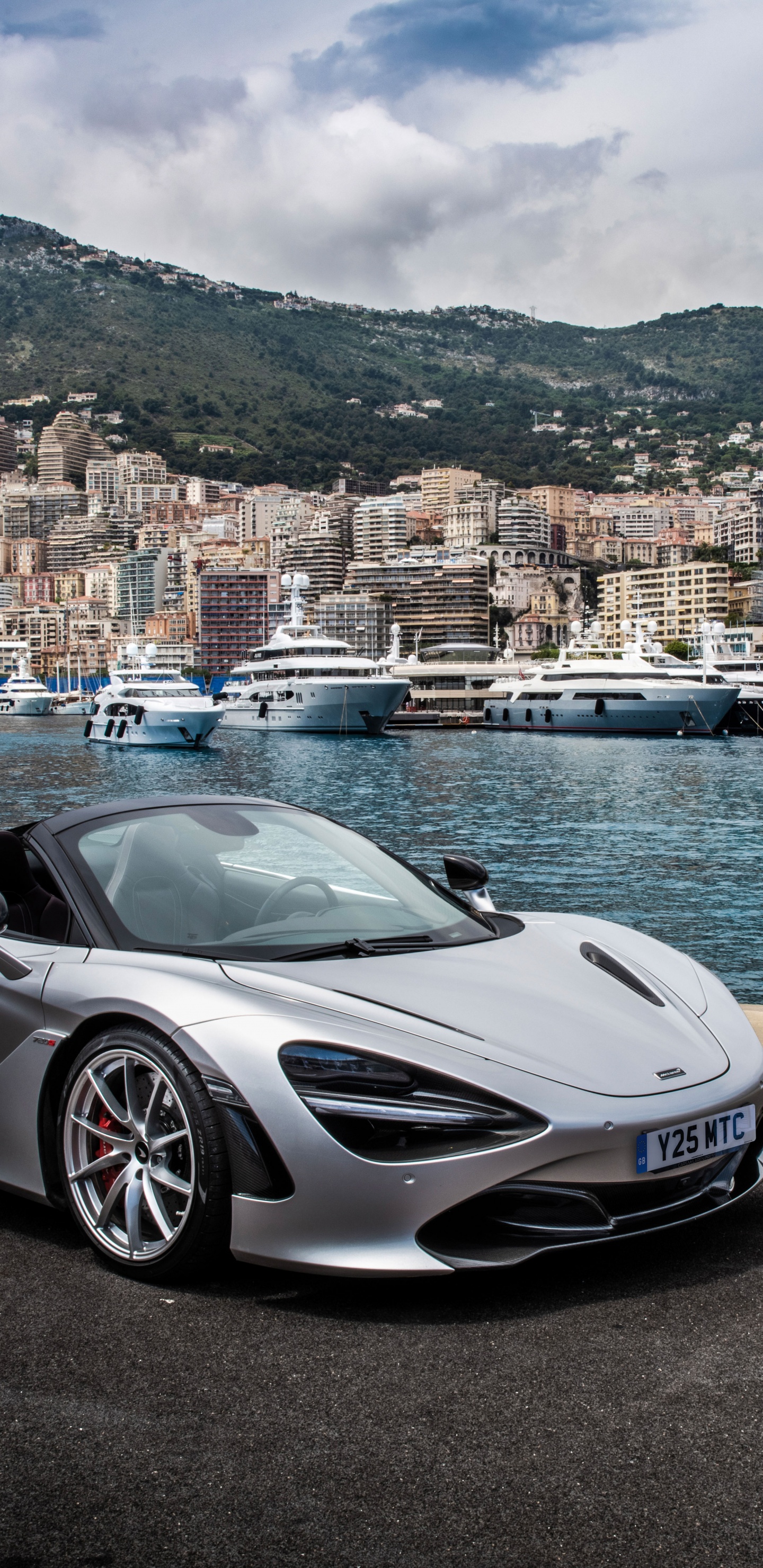 Silver Porsche 911 Parked on Beach Shore During Daytime. Wallpaper in 1440x2960 Resolution
