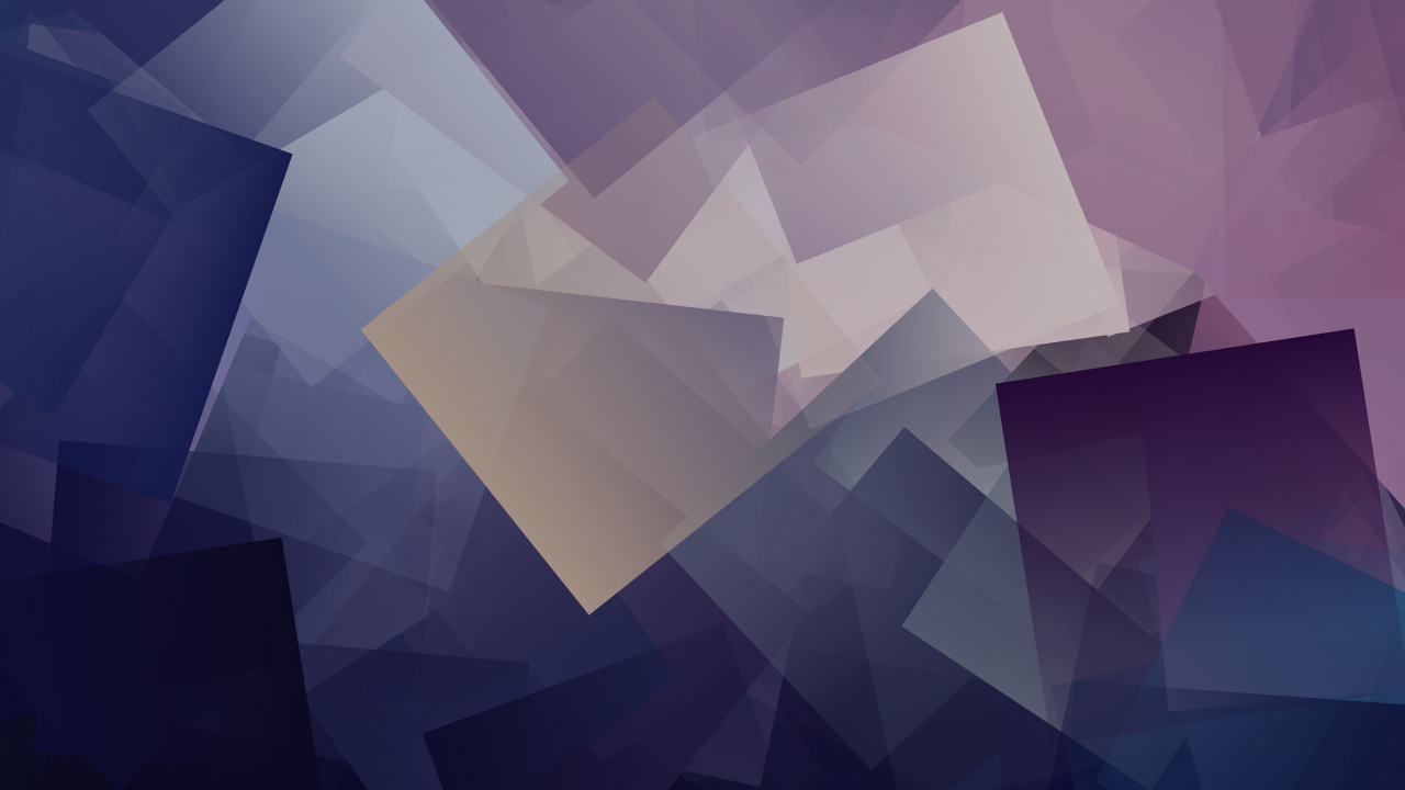 立方体, 紫色的, 三角形, 分形, 广场 壁纸 1280x720 允许