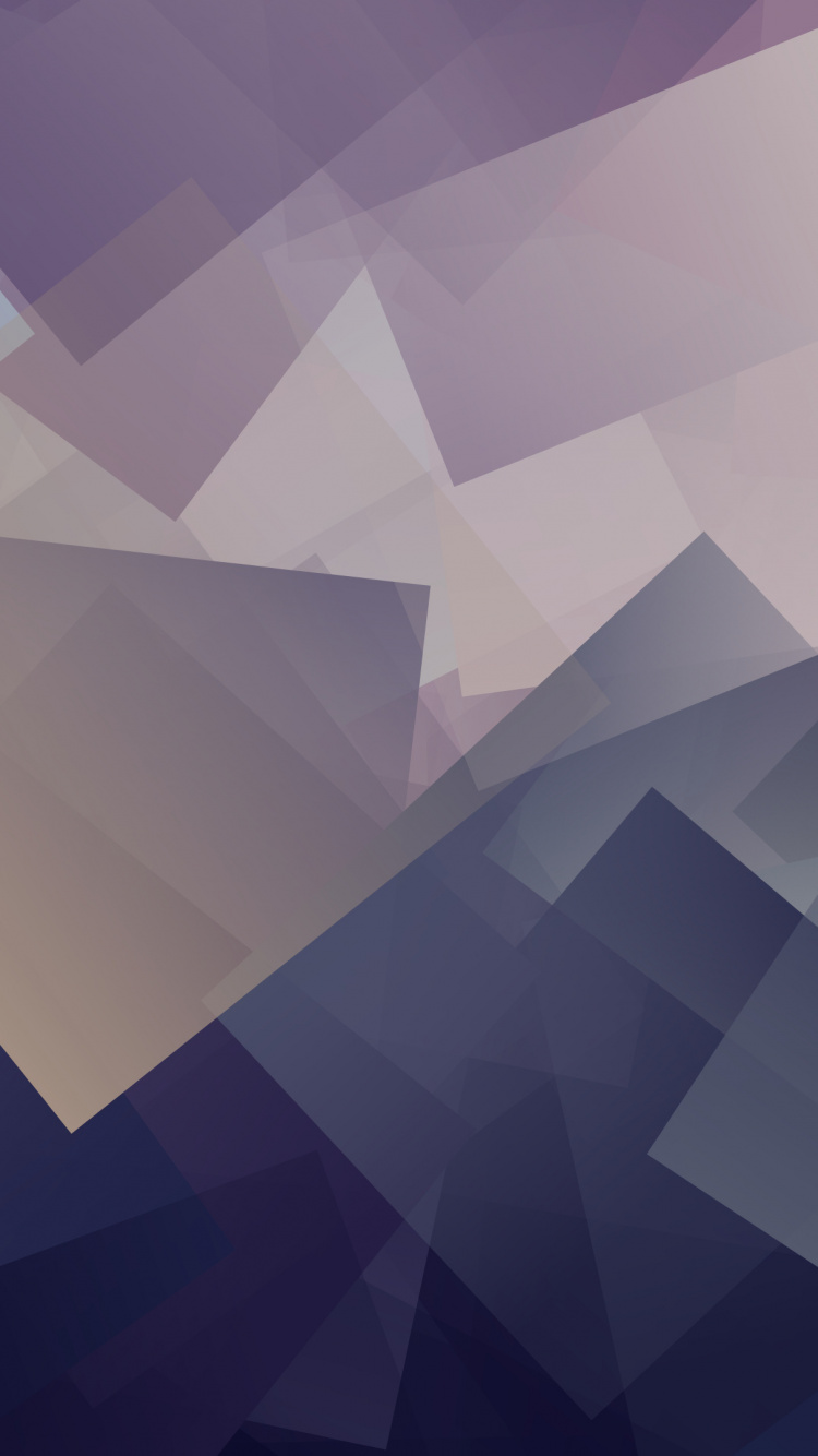 立方体, 紫色的, 三角形, 分形, 广场 壁纸 750x1334 允许