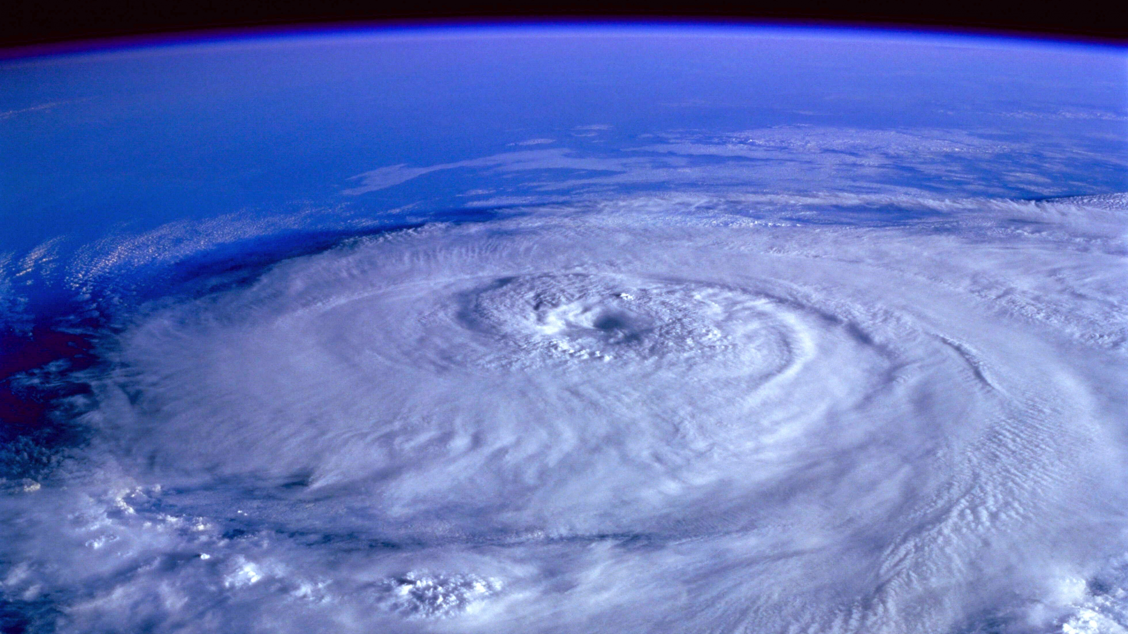 热带气旋, 风暴, 气氛, 外层空间, 空间 壁纸 3840x2160 允许