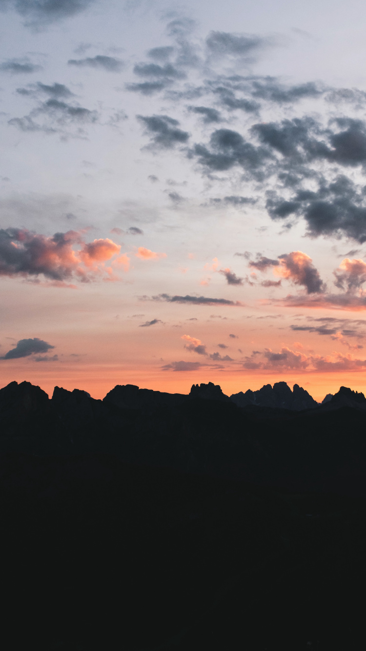Sonnenuntergang, Cloud, Horizont, Afterglow, Abend. Wallpaper in 750x1334 Resolution