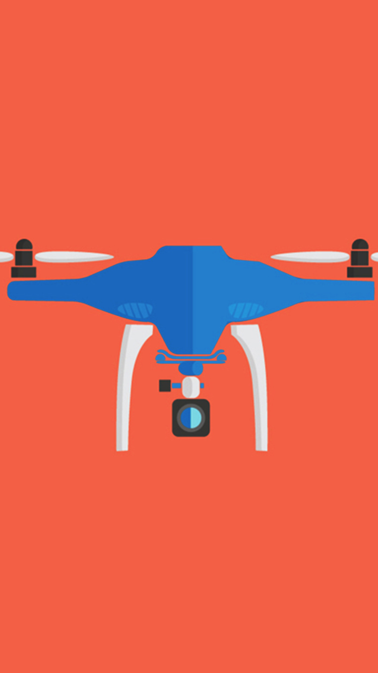 Blue and White Jet Plane. Wallpaper in 750x1334 Resolution