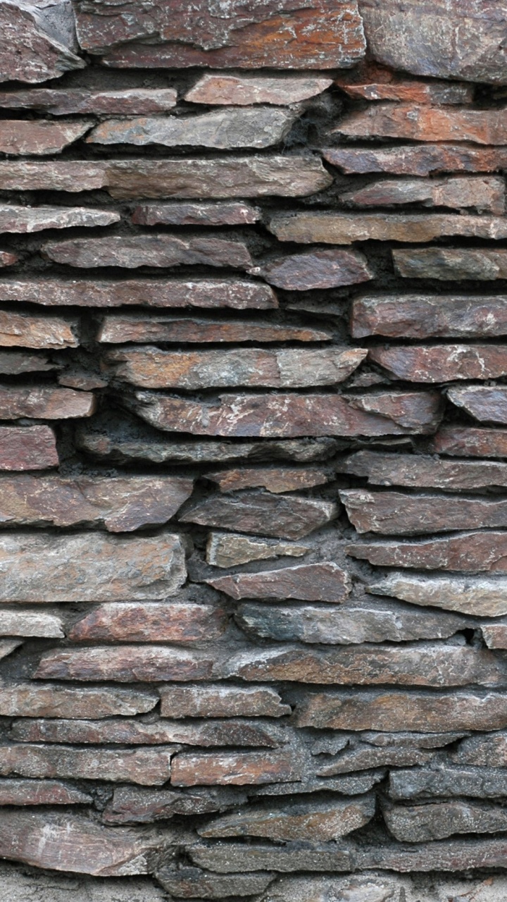 Brown and Gray Brick Wall. Wallpaper in 720x1280 Resolution
