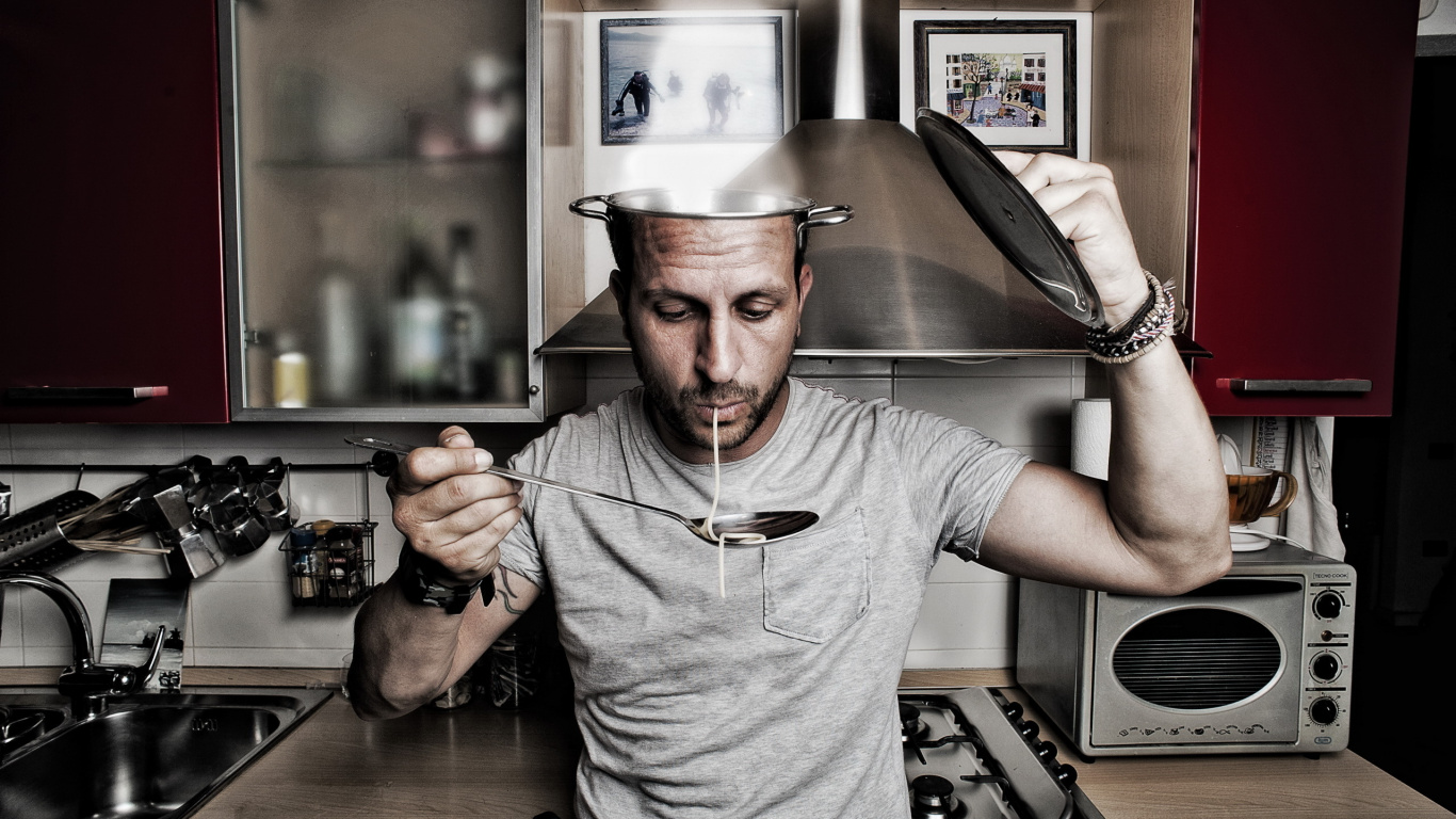 Messer, Gericht, Fleisch, Rezept, Speisen. Wallpaper in 1366x768 Resolution