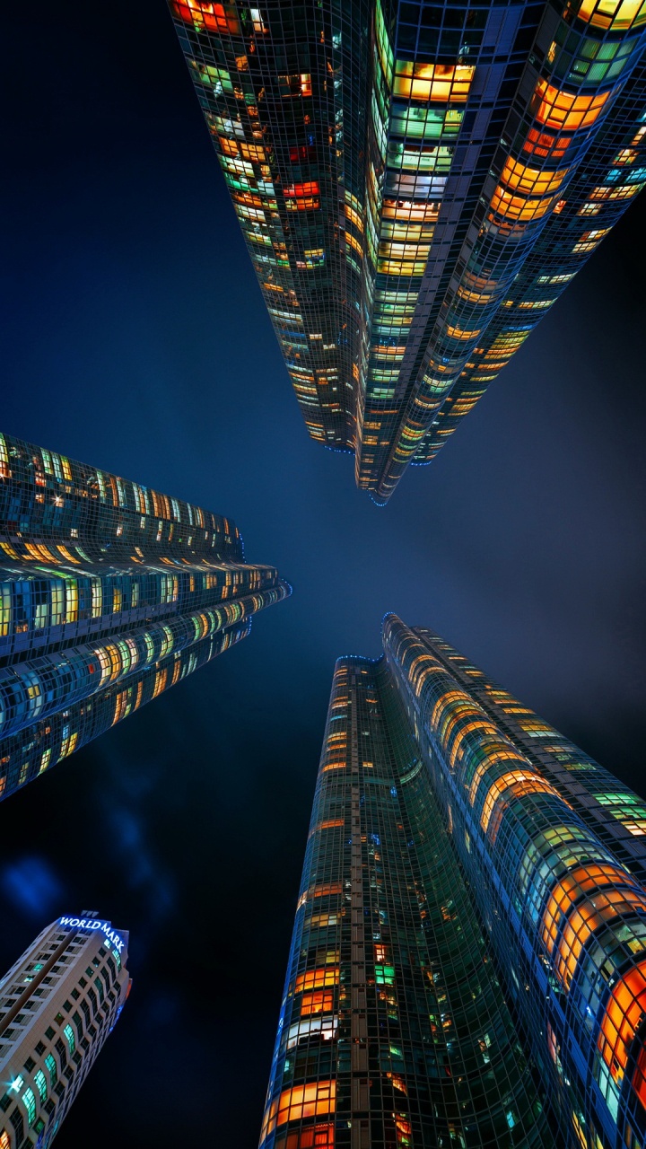 Gebäude, Wolkenkratzer, Tageszeit, Blau, Licht. Wallpaper in 720x1280 Resolution