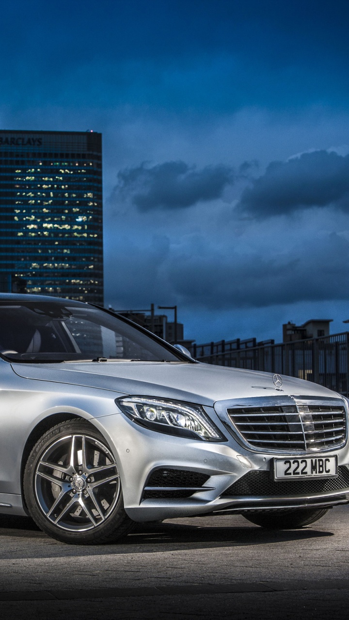 Silver Mercedes Benz Coupe on Road During Daytime. Wallpaper in 720x1280 Resolution