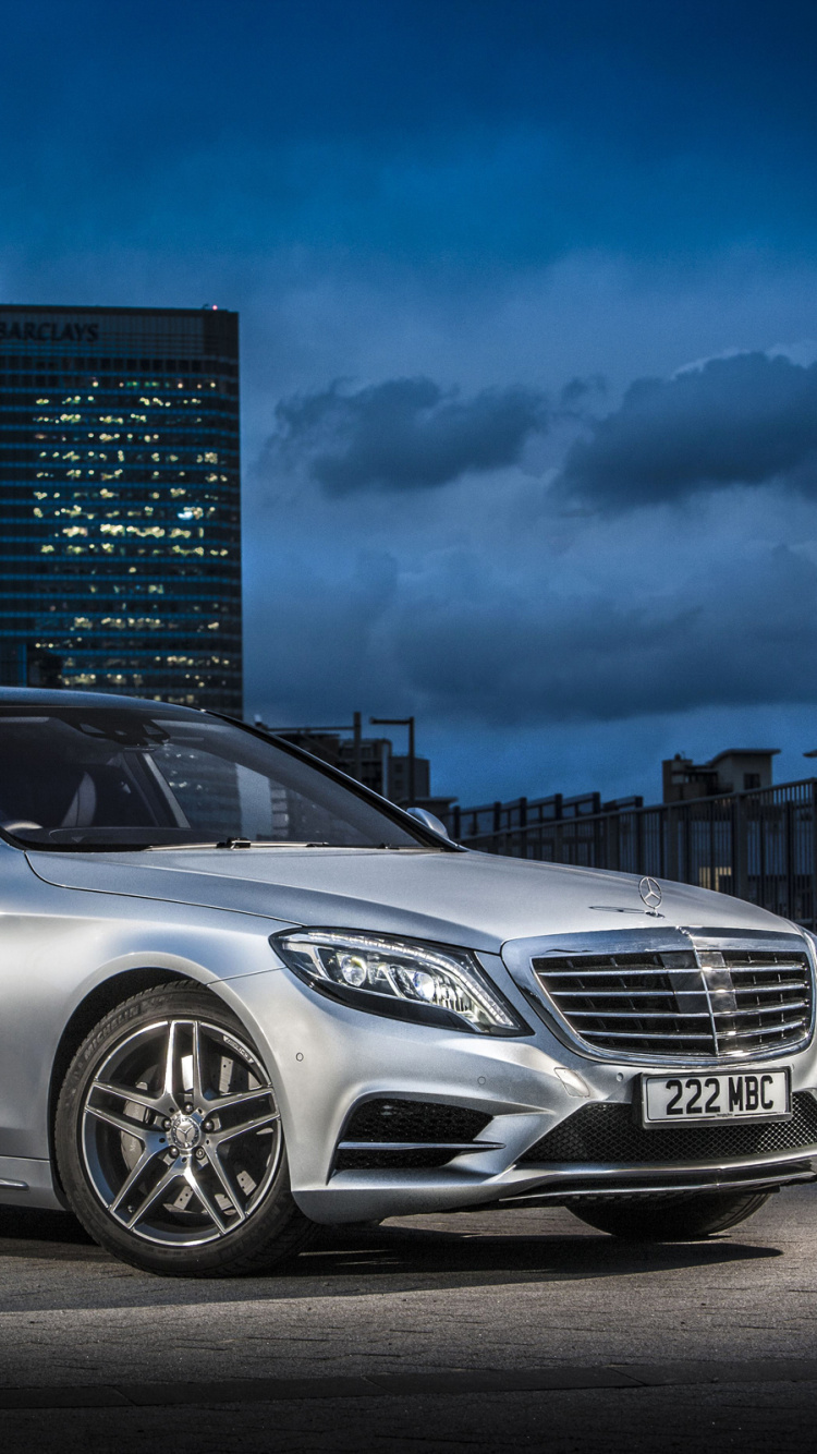 Silver Mercedes Benz Coupe on Road During Daytime. Wallpaper in 750x1334 Resolution