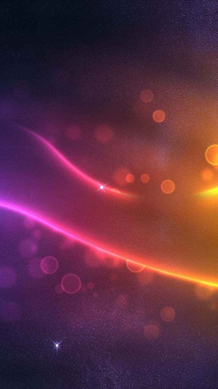 Lila Und Blaue Abstrakte Malerei. Wallpaper in 750x1334 Resolution