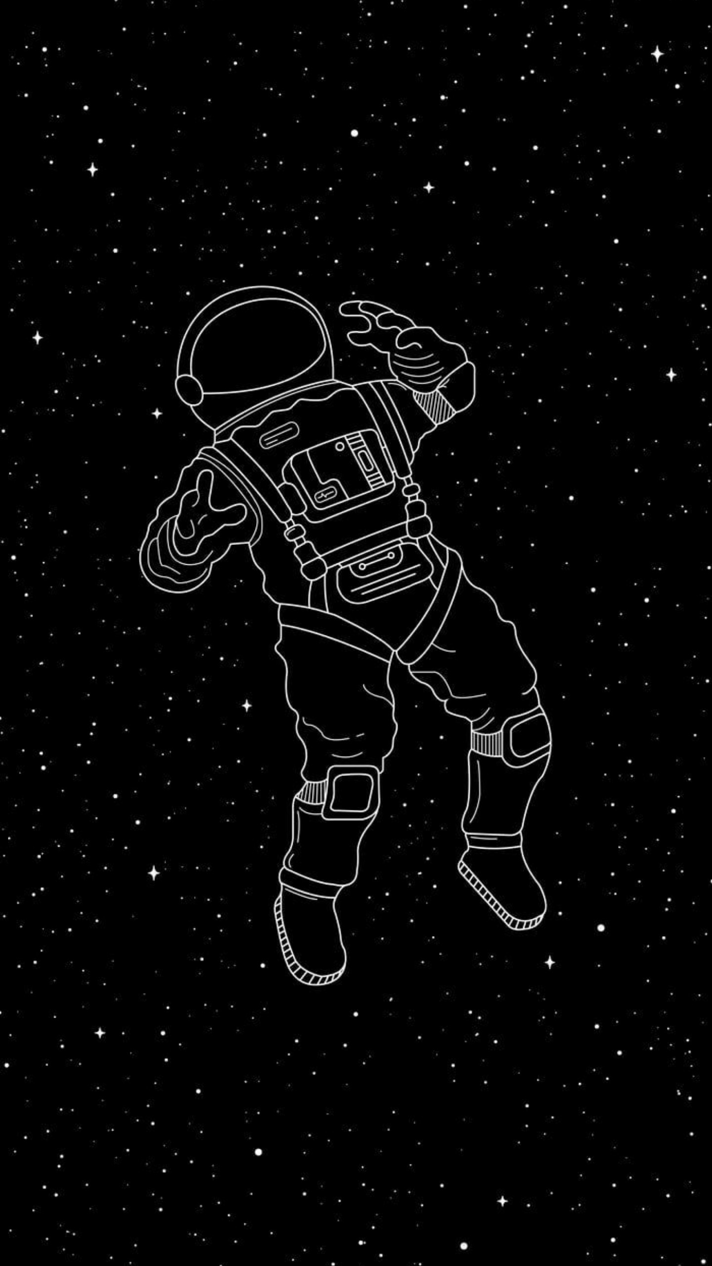Astronaut, Ästhetik, Weltraum, Raum, Raumanzug. Wallpaper in 1440x2560 Resolution