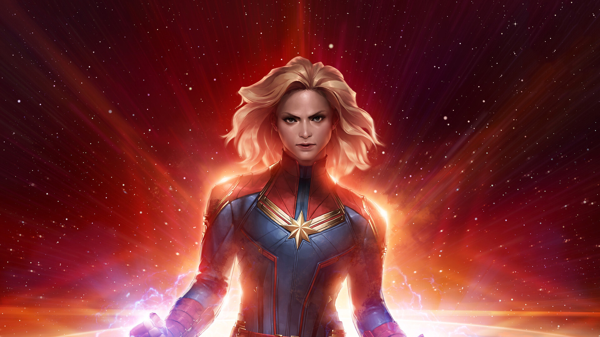 Marvel Avenir De Combat, Captain Marvel, Korath le Poursuivant, Marvel, Espace. Wallpaper in 1920x1080 Resolution