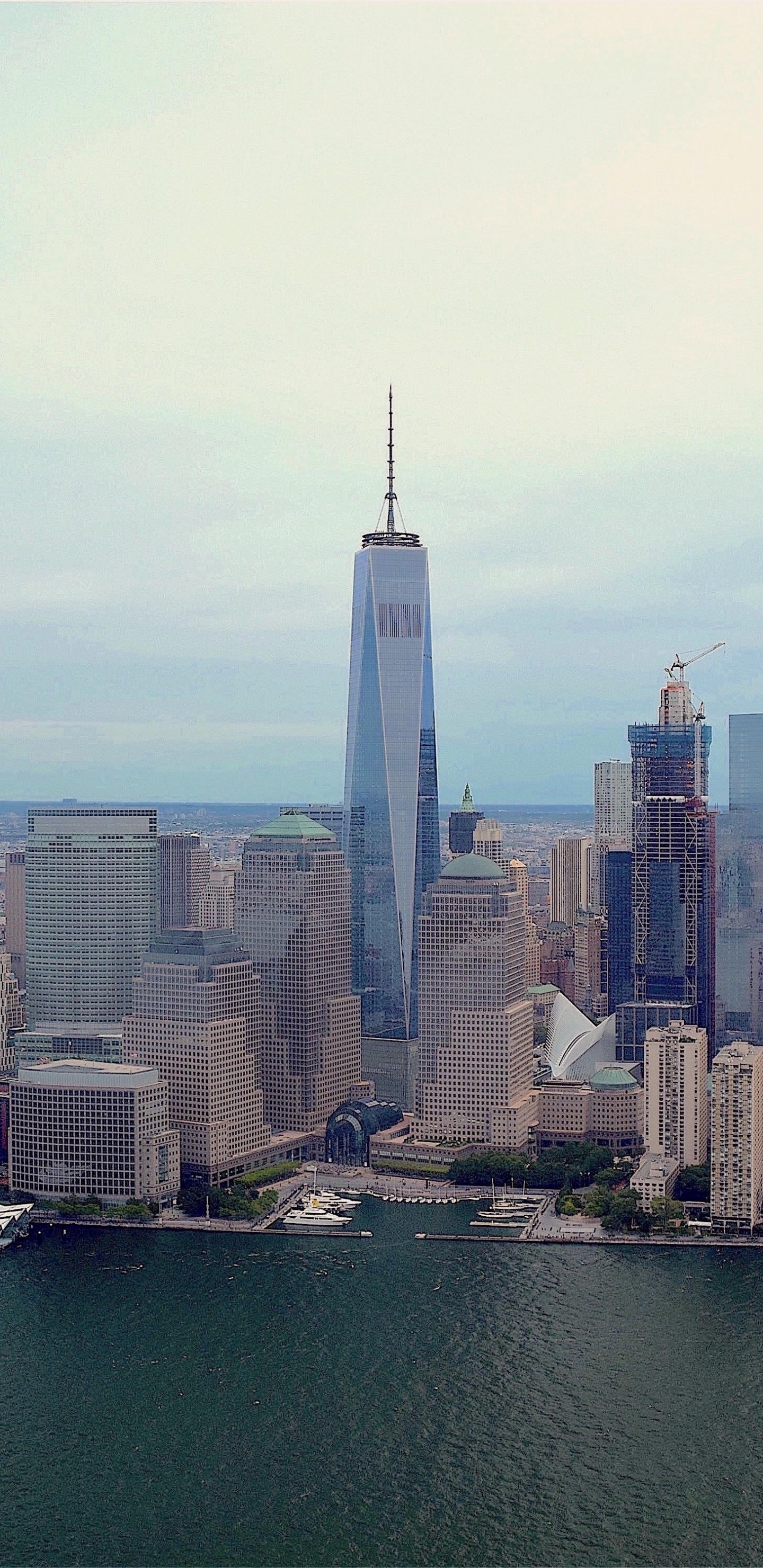 Horizon de la Ville Sous le Ciel Bleu Pendant la Journée. Wallpaper in 1440x2960 Resolution