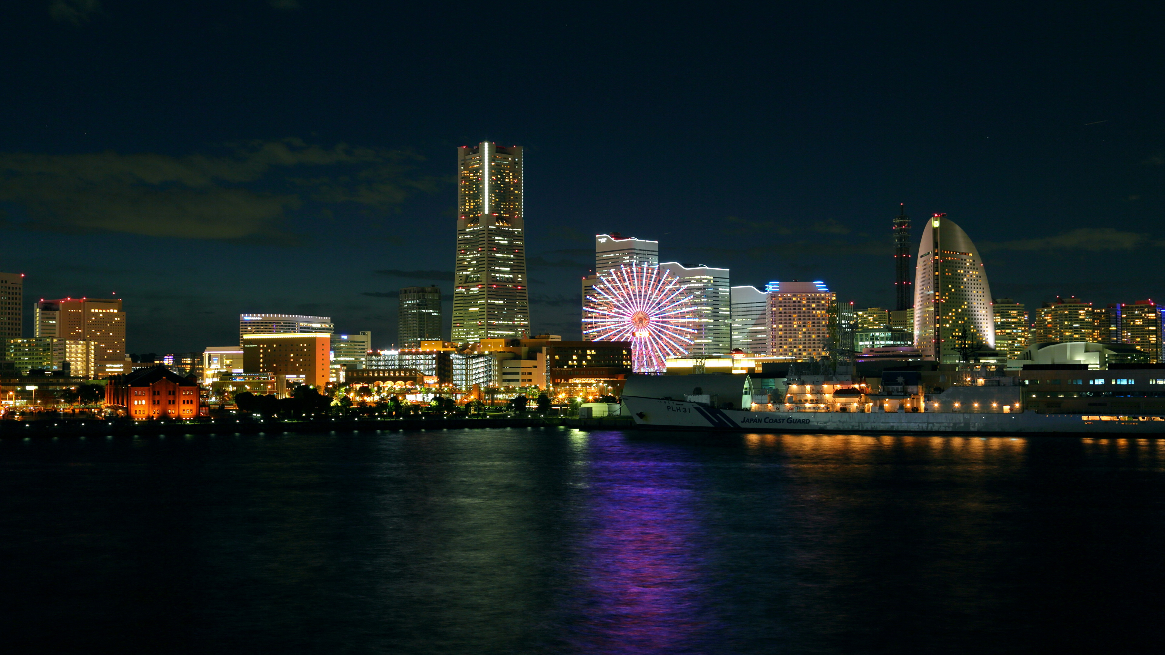 City Skyline During Night Time. Wallpaper in 3840x2160 Resolution