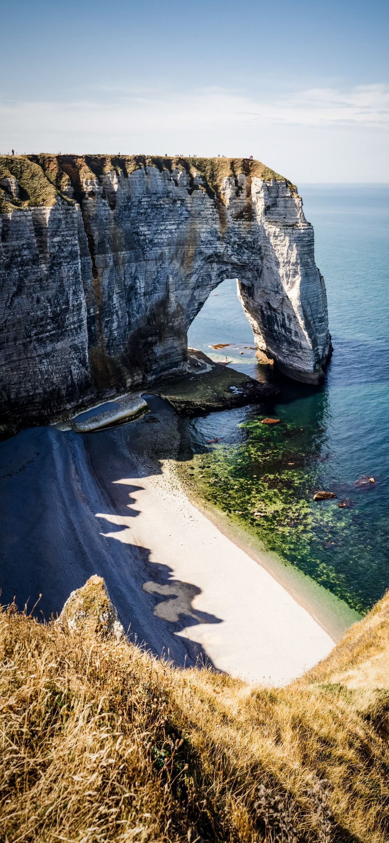 France, Falaise, Troisième, Mer, Arche Naturelle. Wallpaper in 1242x2688 Resolution