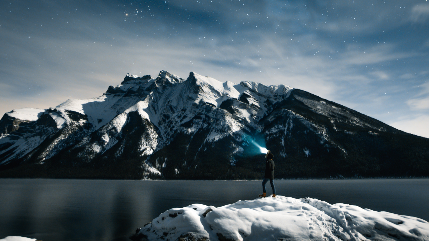 Nature, Mountain, Mountainous Landforms, Atmosphere, Mountain Range. Wallpaper in 1366x768 Resolution