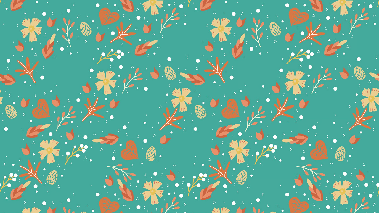 Illustration de Coeur Rouge et Jaune. Wallpaper in 1280x720 Resolution