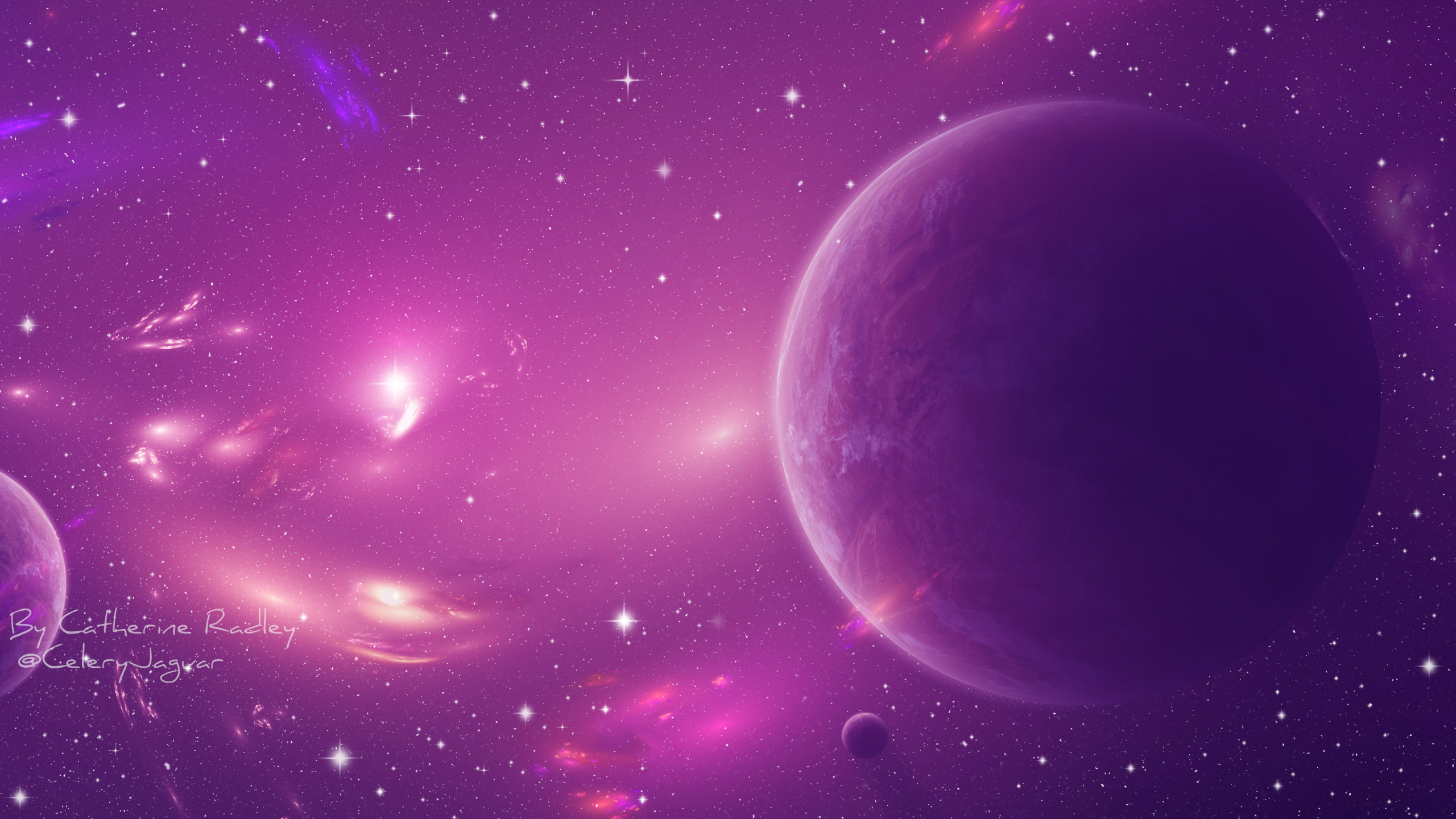 Ambiente, Luz, Naturaleza, Morado, Galaxia. Wallpaper in 2560x1440 Resolution