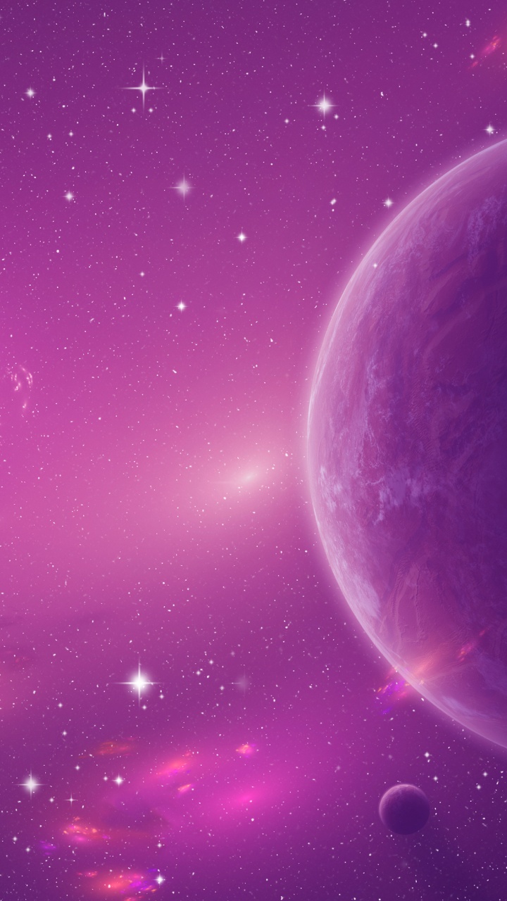 Atmosphere, Light, Nature, Purple, Galaxy. Wallpaper in 720x1280 Resolution