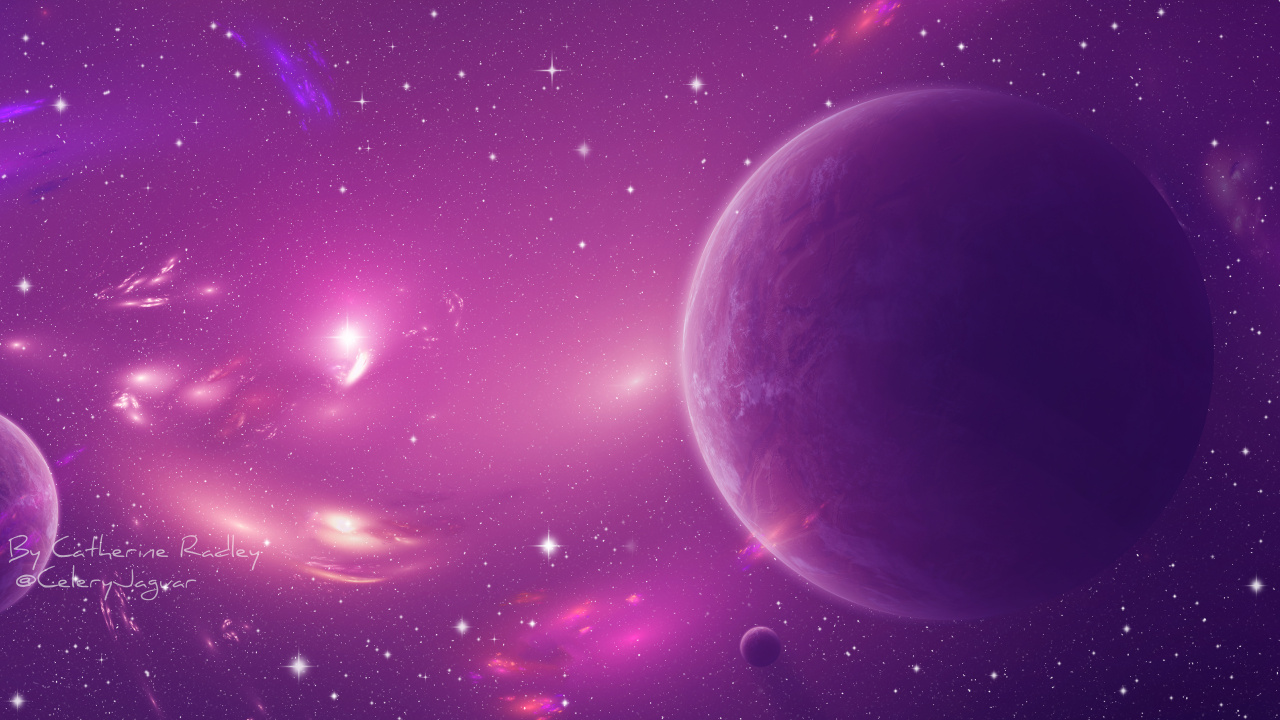 Atmosphère, Lumière, Nature, Purple, Galaxie. Wallpaper in 1280x720 Resolution