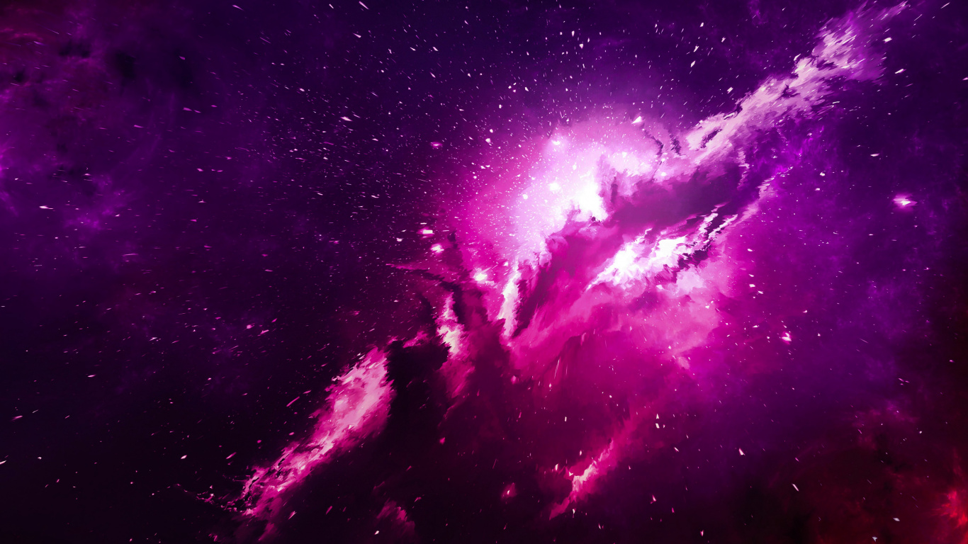 宇宙, 紫色的, 紫罗兰色, 外层空间, 粉红色 壁纸 1366x768 允许