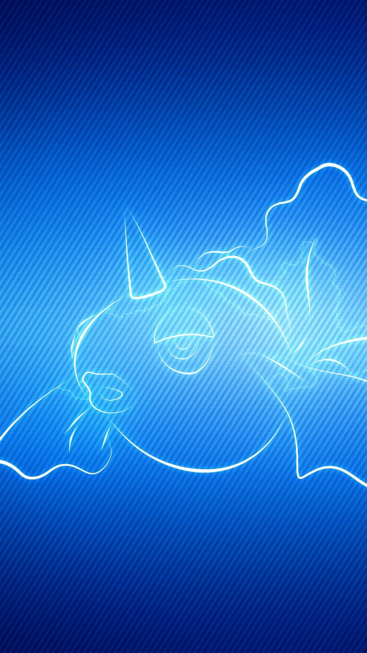 Blaue Und Weiße Abstrakte Malerei. Wallpaper in 750x1334 Resolution