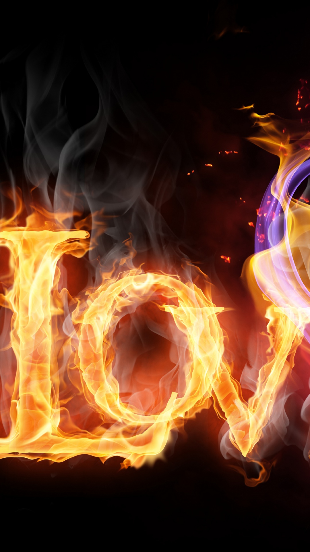 Flame, Fire, Heat, Light, Text. Wallpaper in 1080x1920 Resolution