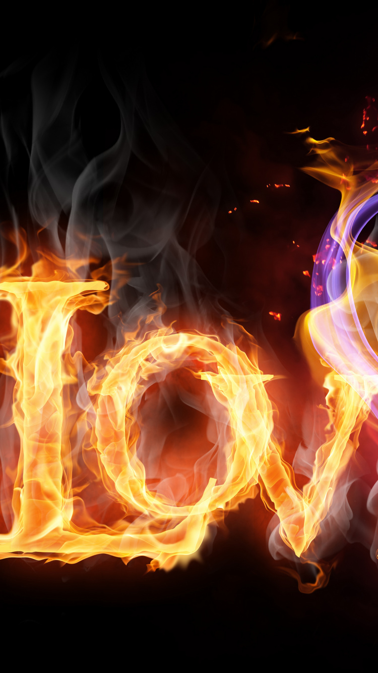Llama, Fuego, Calor, Luz, Texto. Wallpaper in 750x1334 Resolution