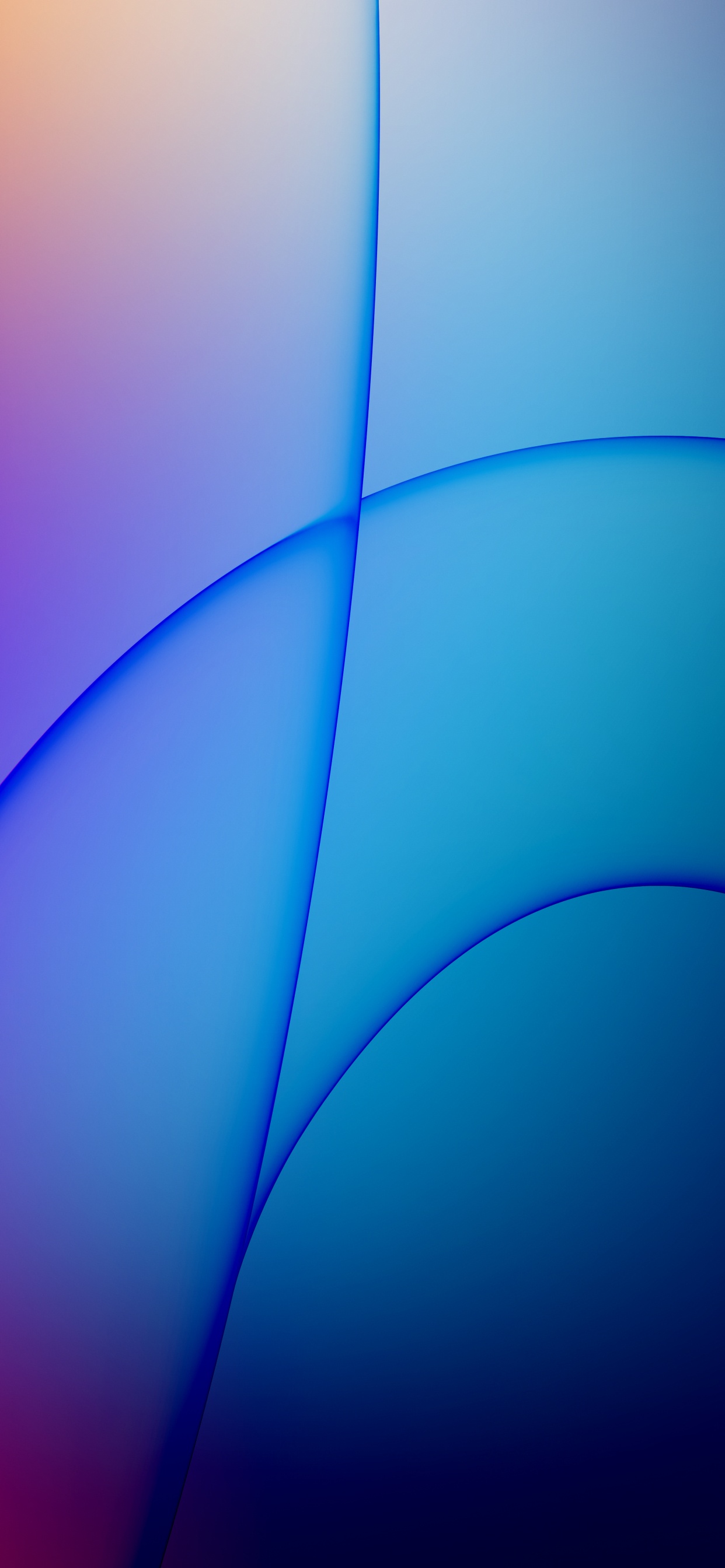 Light, Blue, Triangle, Tints and Shades, Symmetry. Wallpaper in 1242x2688 Resolution