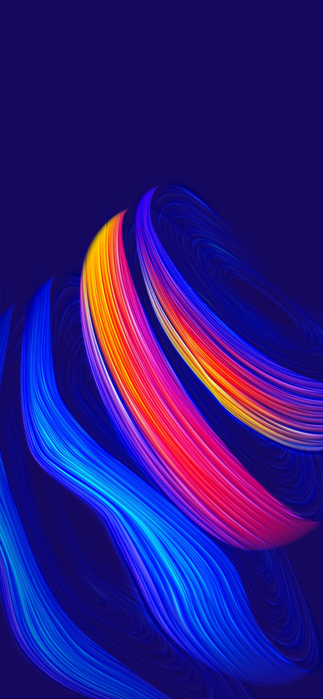 Licht, Abstraktion, Azure, Purpur, Visual-Effekt-Beleuchtung. Wallpaper in 1125x2436 Resolution