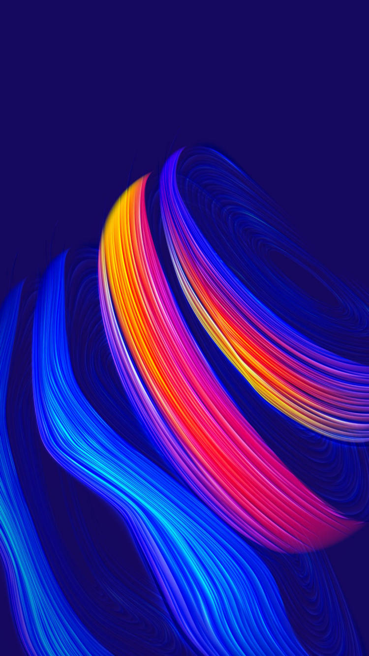Light, Abstraction, Azure, Purple, Visual Effect Lighting. Wallpaper in 750x1334 Resolution