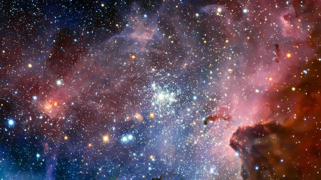 Ilustración de Galaxia Azul y Blanca. Wallpaper in 1280x720 Resolution