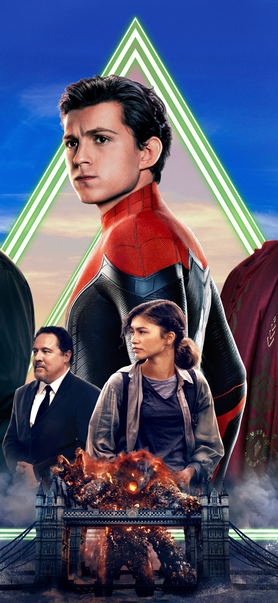 Hombre Con Chaqueta de Cuero Negro de Pie Delante Del Fuego. Wallpaper in 1125x2436 Resolution