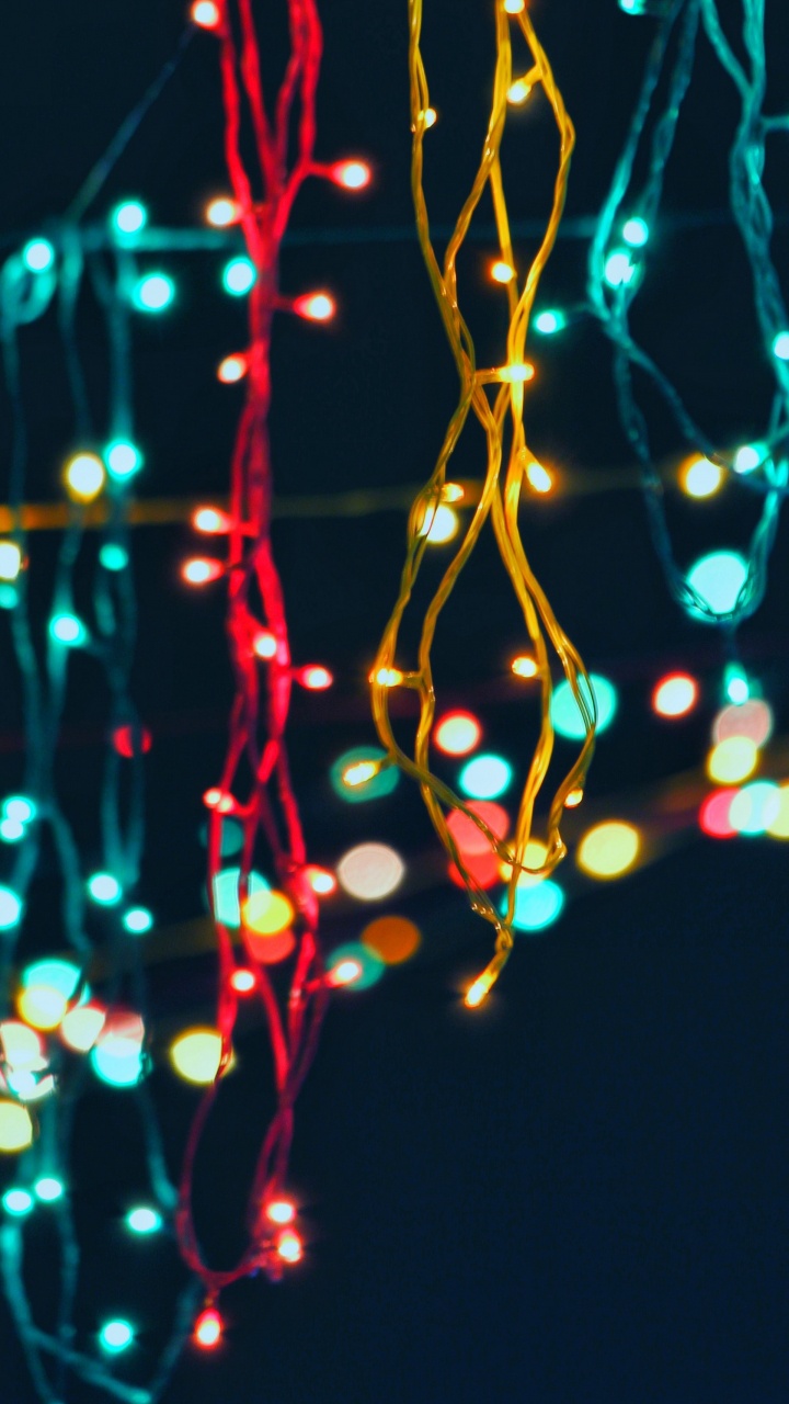 Les Lumières de Noël, Éclairage, Nuit, Lumière, Décoration de Noël. Wallpaper in 720x1280 Resolution