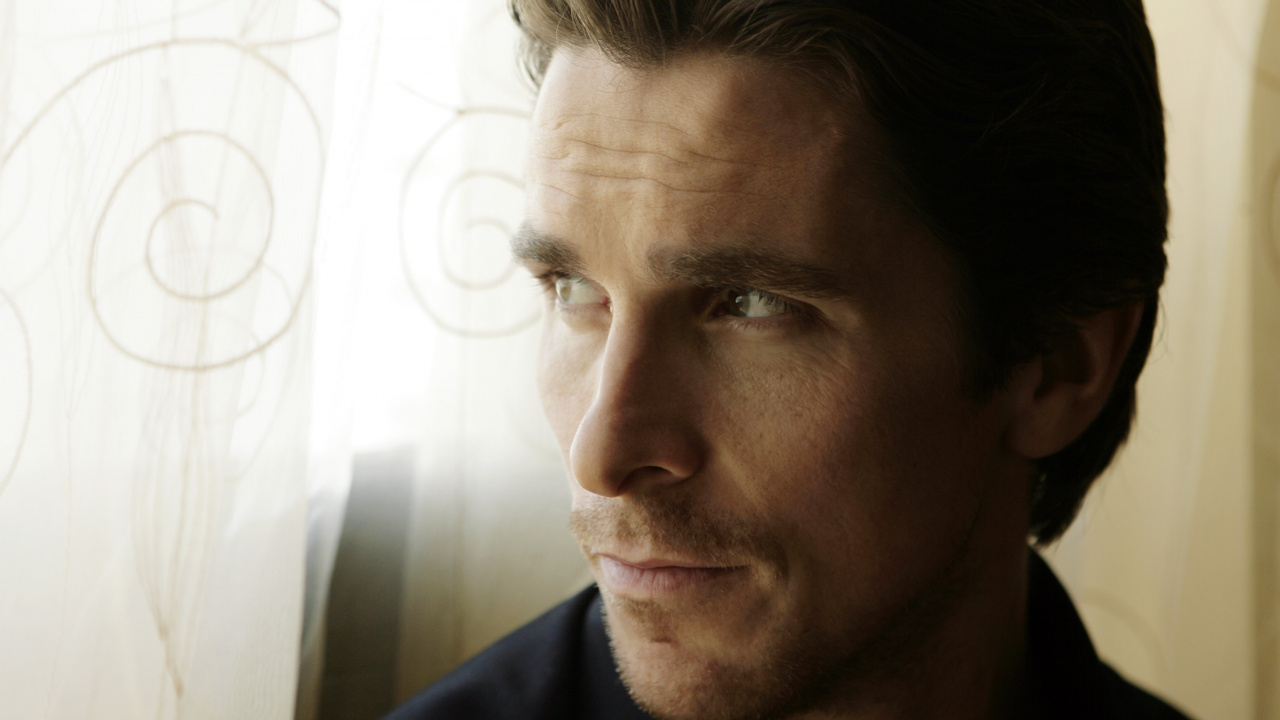 Christian Bale, Batman, Schauspieler, Gesicht, Haar. Wallpaper in 1280x720 Resolution