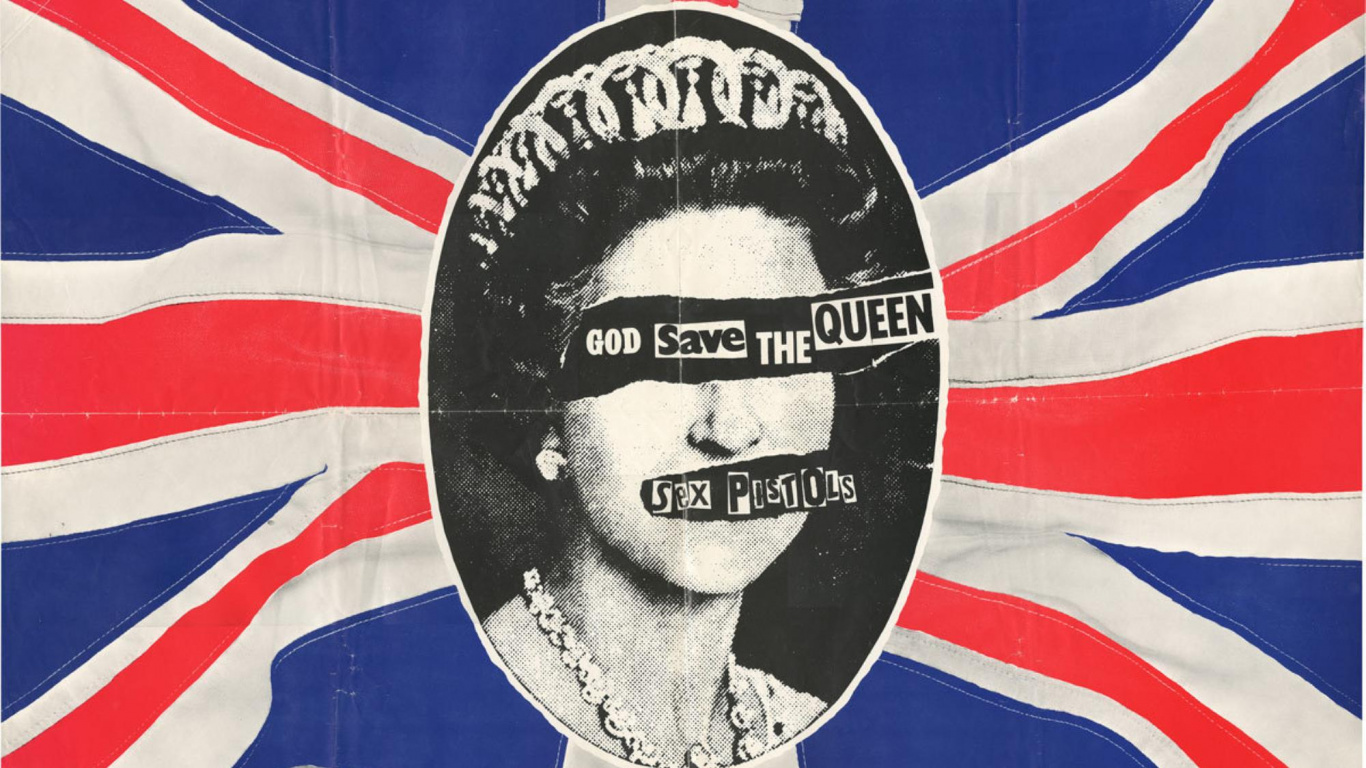 Punk Rock, Flag of The United States, Flag, Mural, Malcolm McLaren. Wallpaper in 1366x768 Resolution