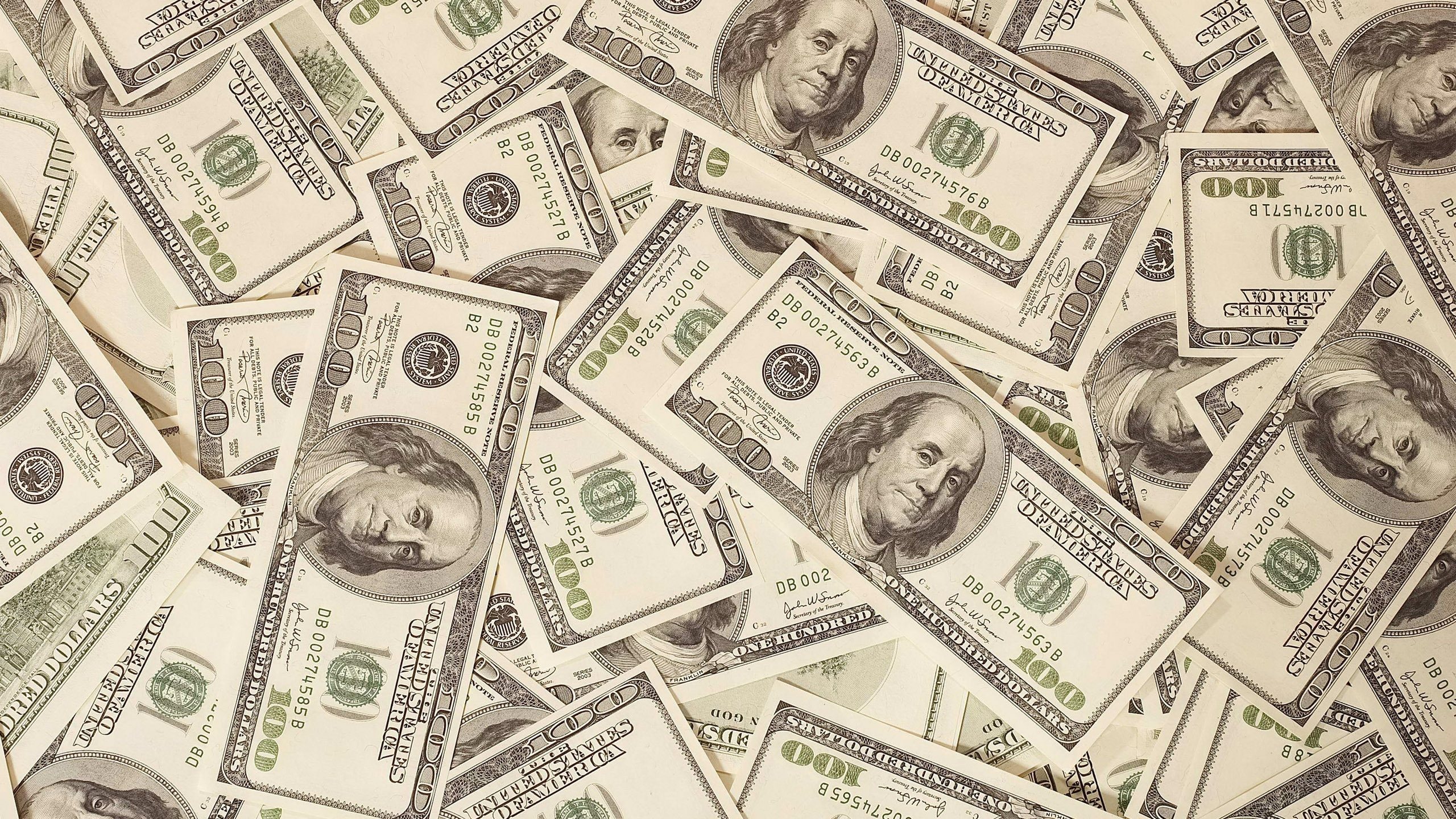 Billet de 10 Dollars Américains. Wallpaper in 2560x1440 Resolution