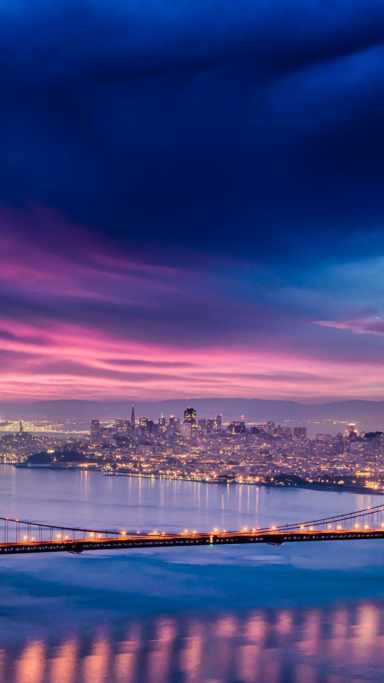 地平线, 余辉, 日落, 天空, 天际线 壁纸 750x1334 允许