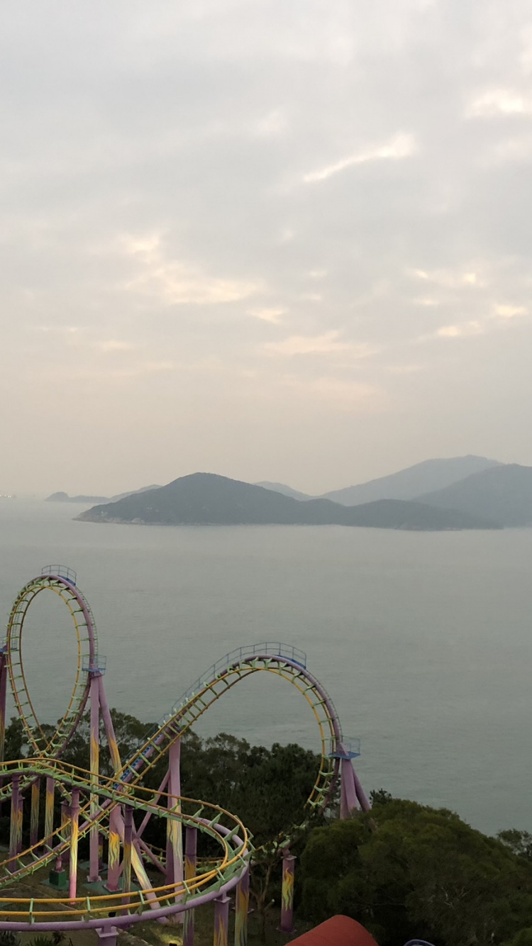 Tourist Attraction, Tourism, Roller Coaster, Leisure, Amusement Ride. Wallpaper in 750x1334 Resolution