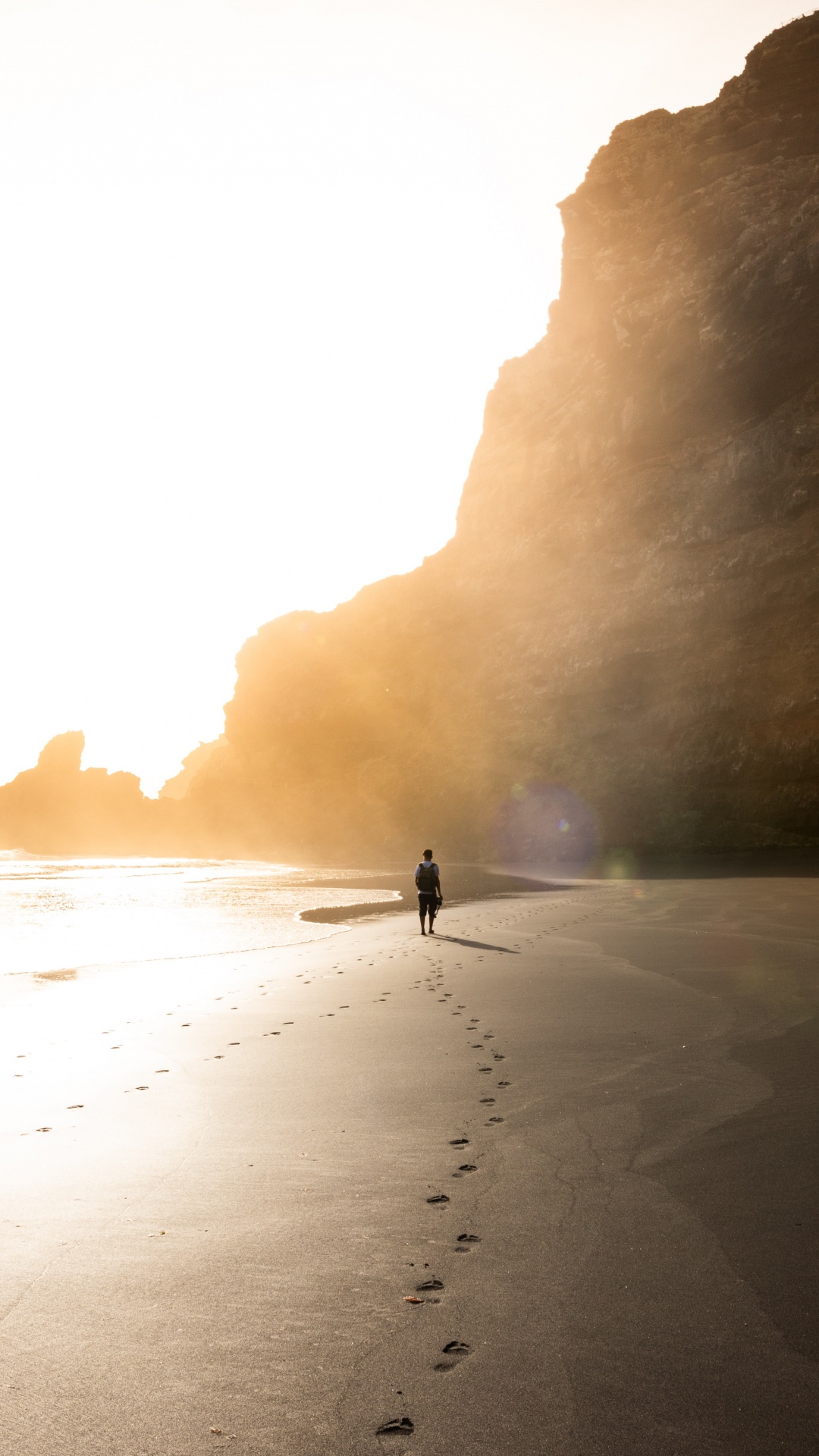 Mer, Plage, Côte, Sand, Falaise. Wallpaper in 1080x1920 Resolution