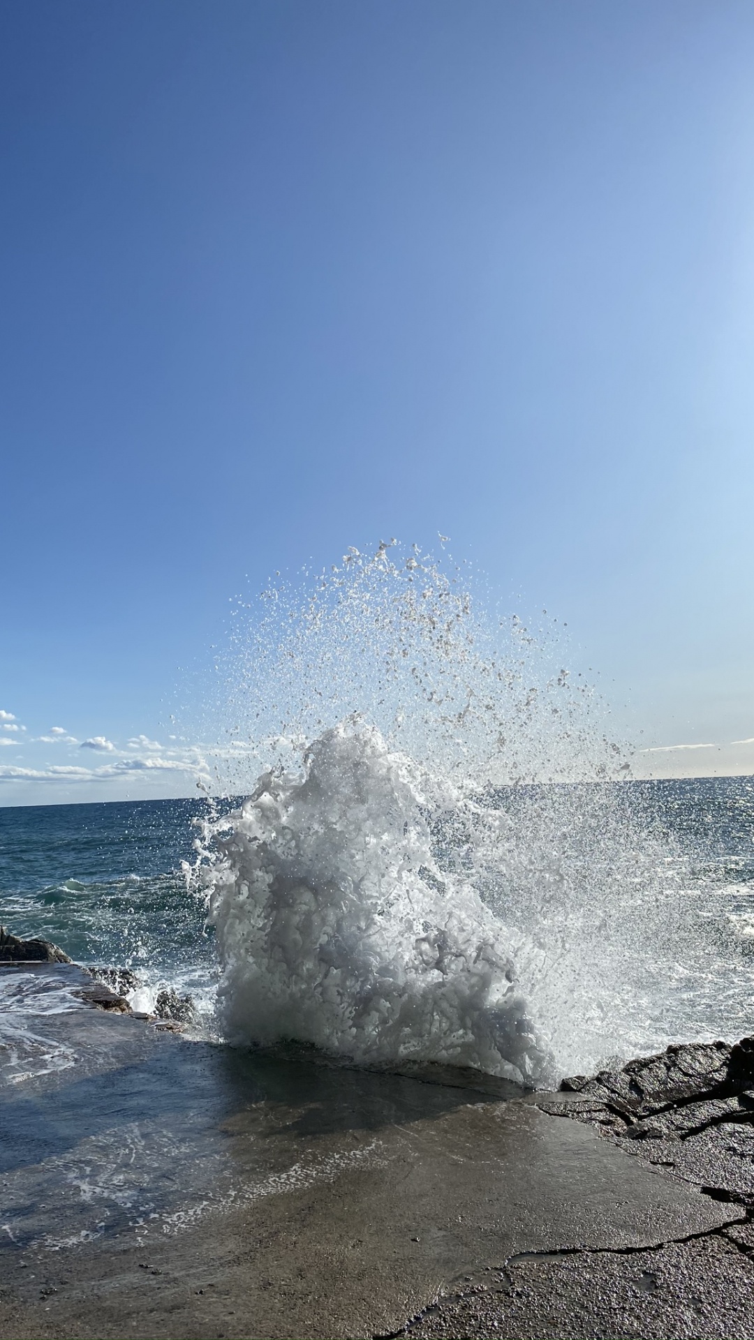 Sea, Water, Ocean, Promontory, Body of Water. Wallpaper in 1080x1920 Resolution