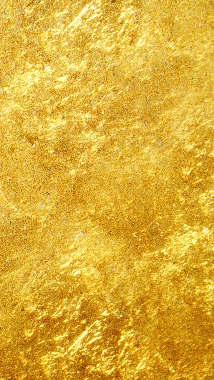 黄金, 金箔, 黄色的, 纹理, 天空 壁纸 750x1334 允许
