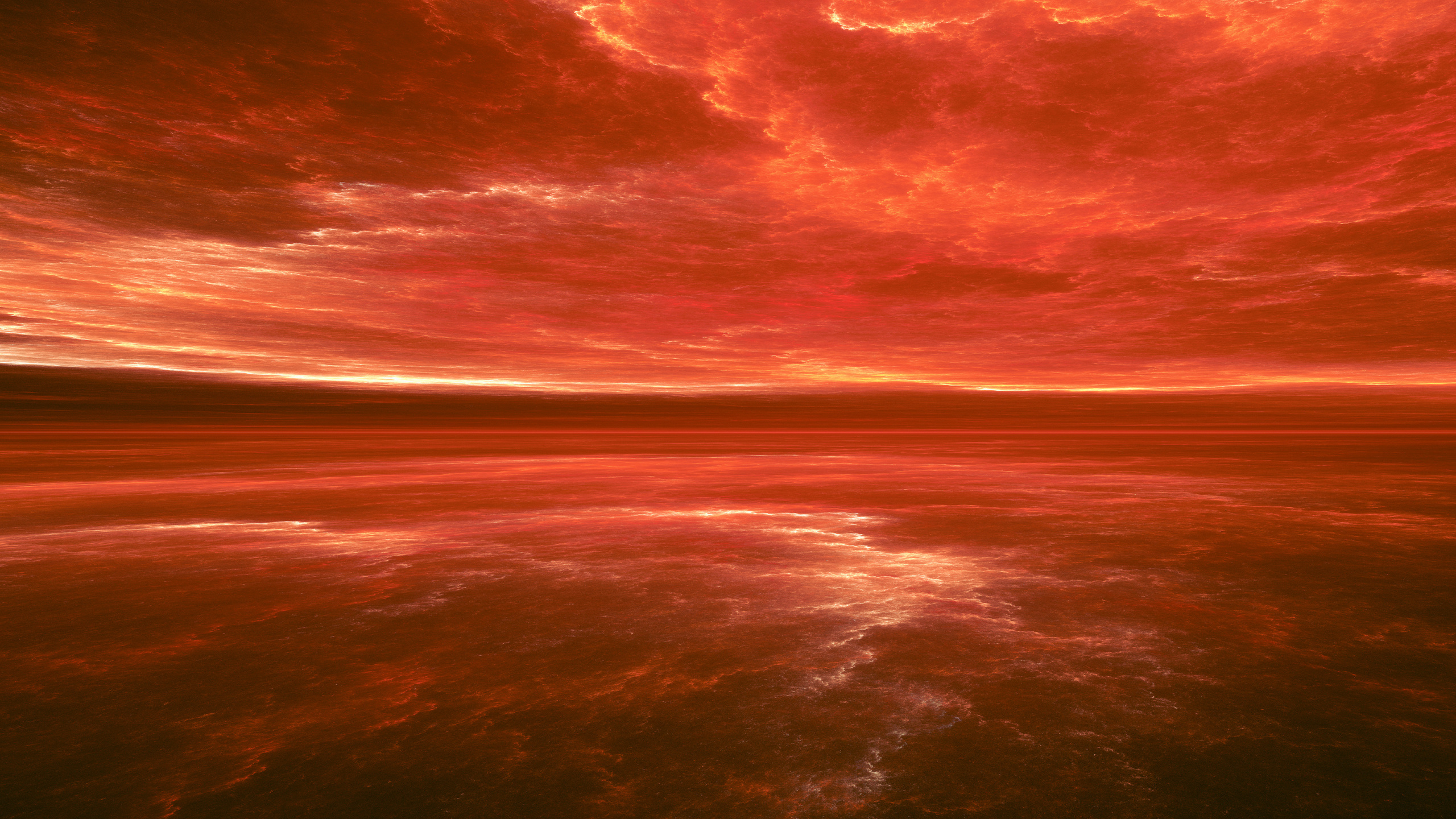 Body of Water Under Cloudy Sky During Daytime. Wallpaper in 2560x1440 Resolution