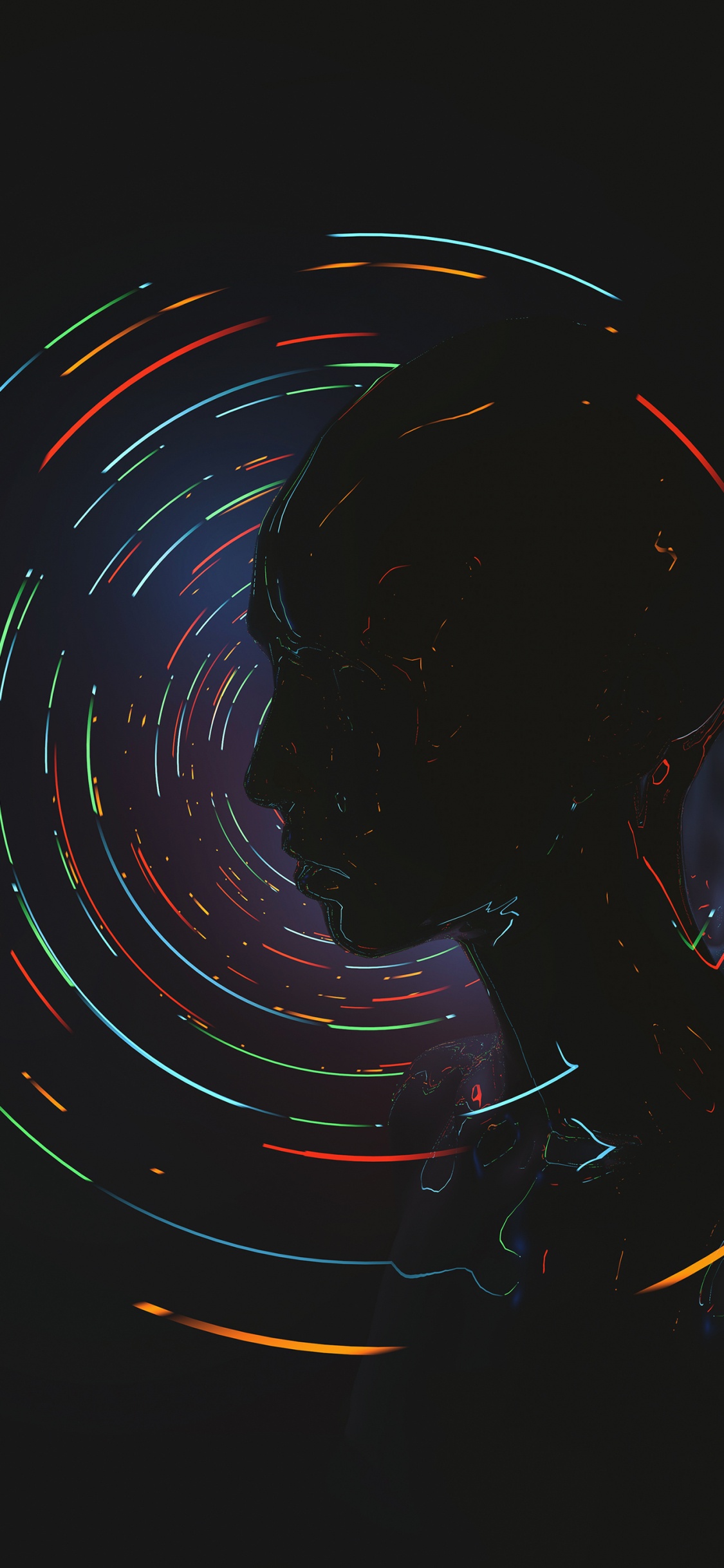 图形设计, 圆圈, 空间, 艺术, 特效 壁纸 1125x2436 允许
