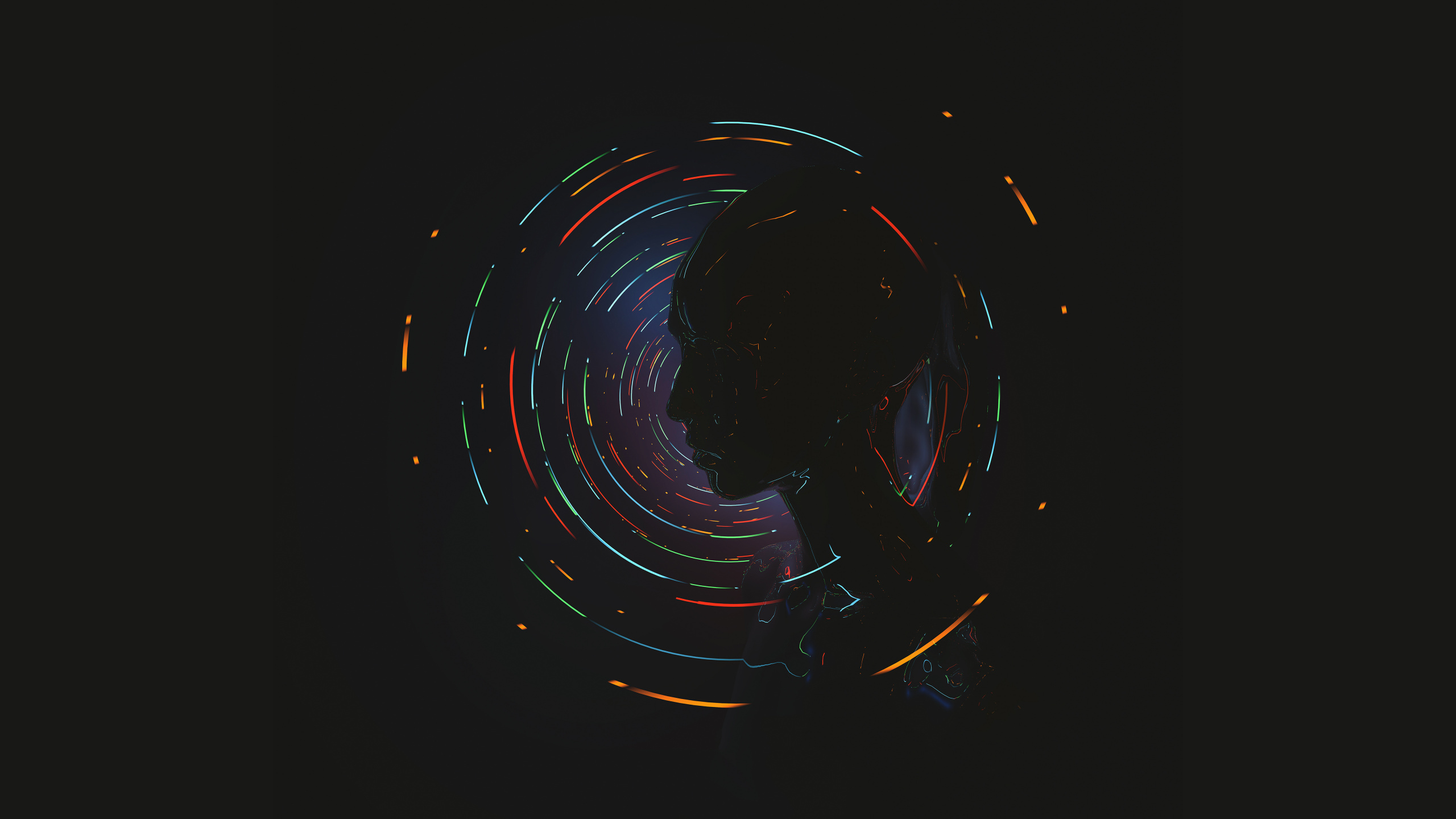 图形设计, 圆圈, 空间, 艺术, 特效 壁纸 2560x1440 允许