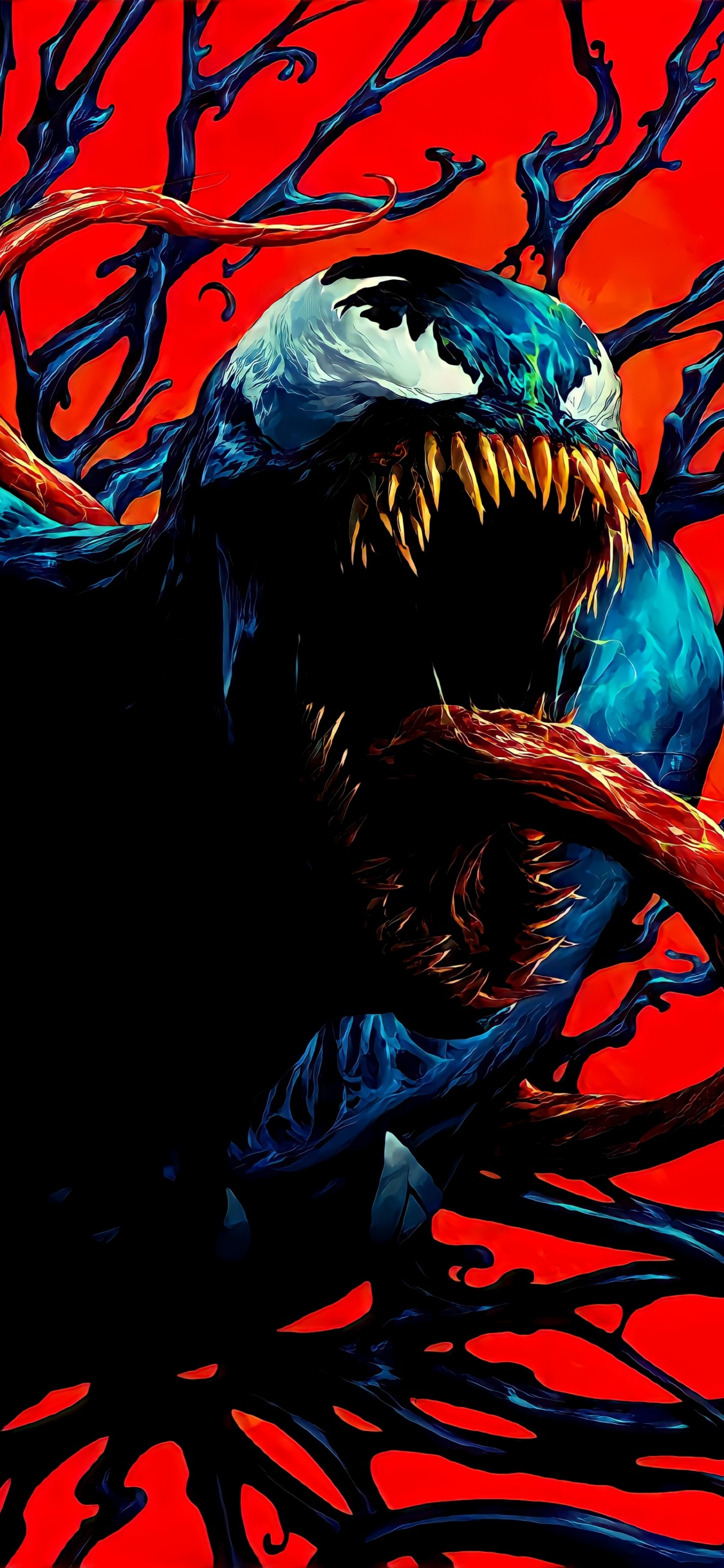 Veneno 25 Variante Rapoza, Veneno, Hulk, Eddie Brock, Marvel Comics. Wallpaper in 1125x2436 Resolution