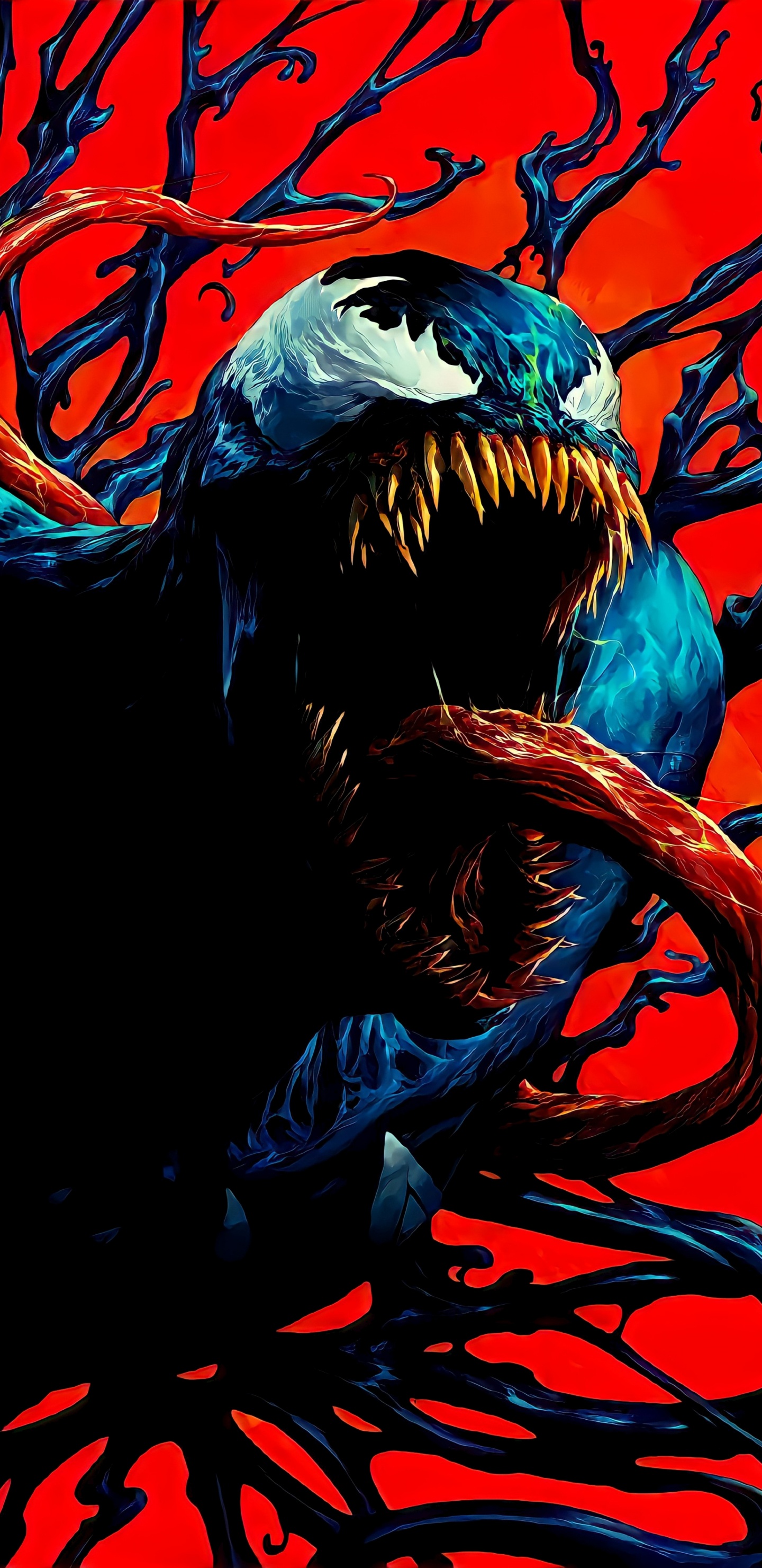 Veneno 25 Variante Rapoza, Veneno, Hulk, Eddie Brock, Marvel Comics. Wallpaper in 1440x2960 Resolution