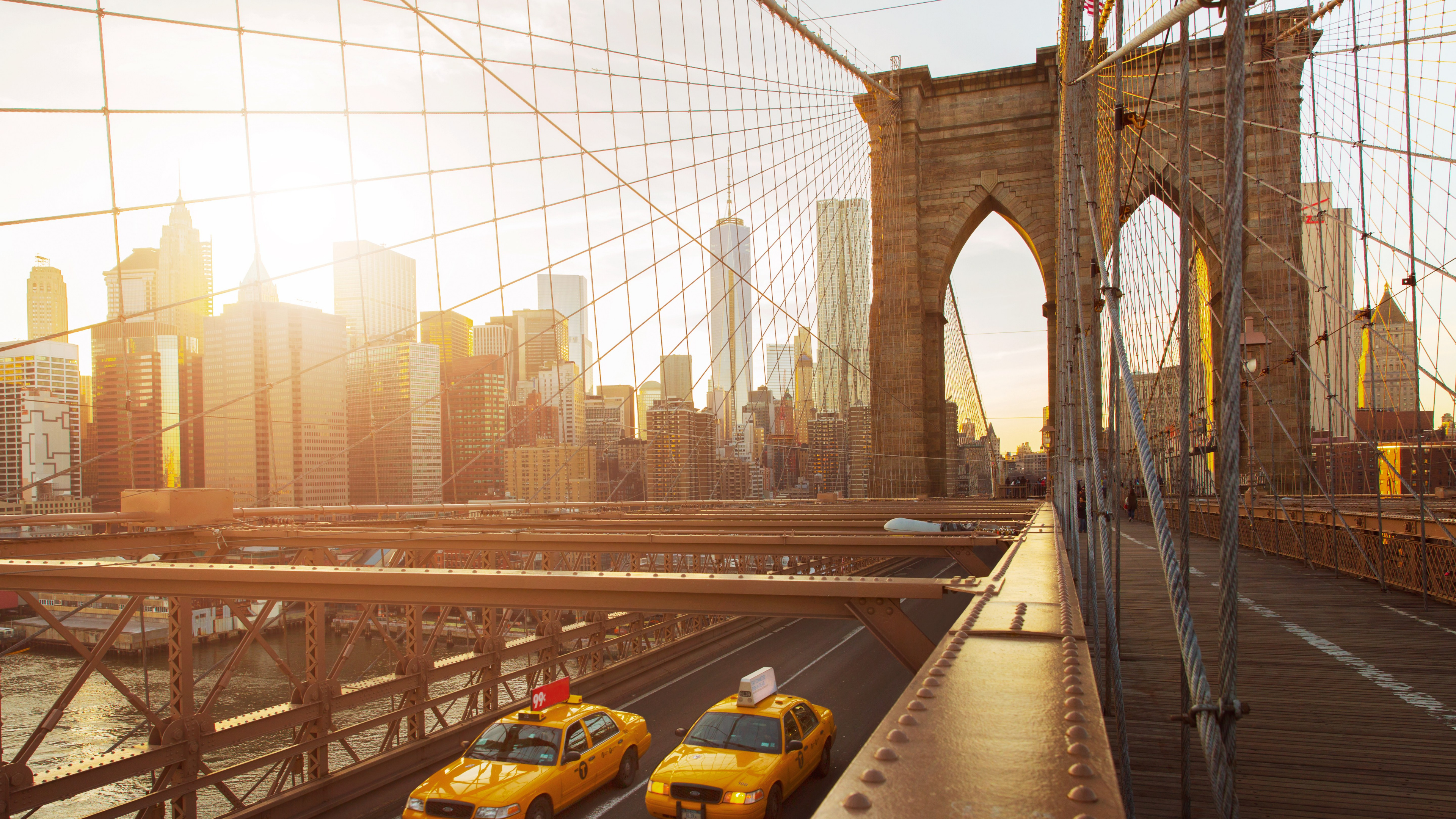 Yellow Car on Gray Concrete Bridge During Daytime. Wallpaper in 3840x2160 Resolution