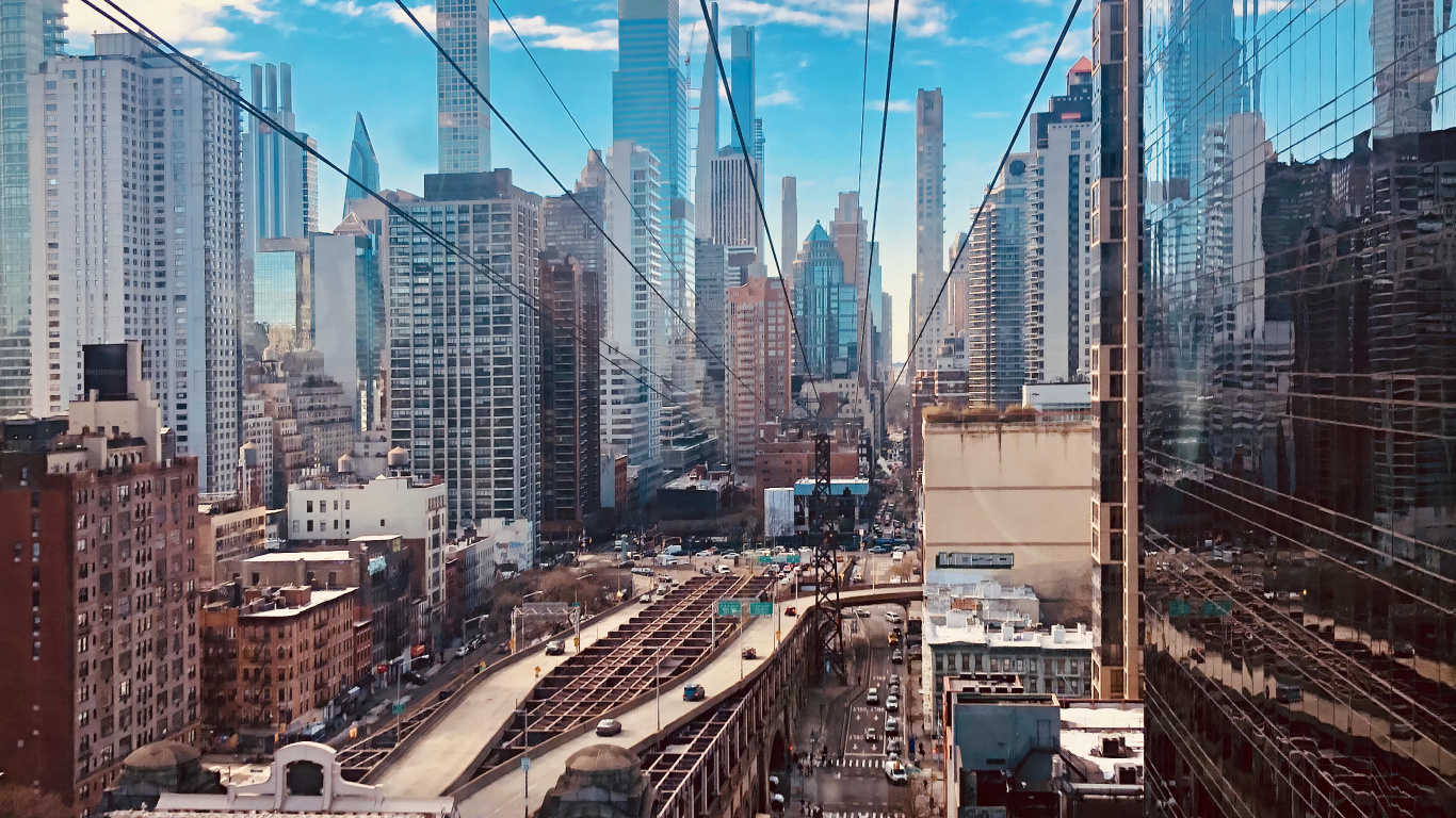 Quatre Libertés, Bâtiment, Gratte-ciel, Tour de Bloc, Design Urbain. Wallpaper in 1366x768 Resolution