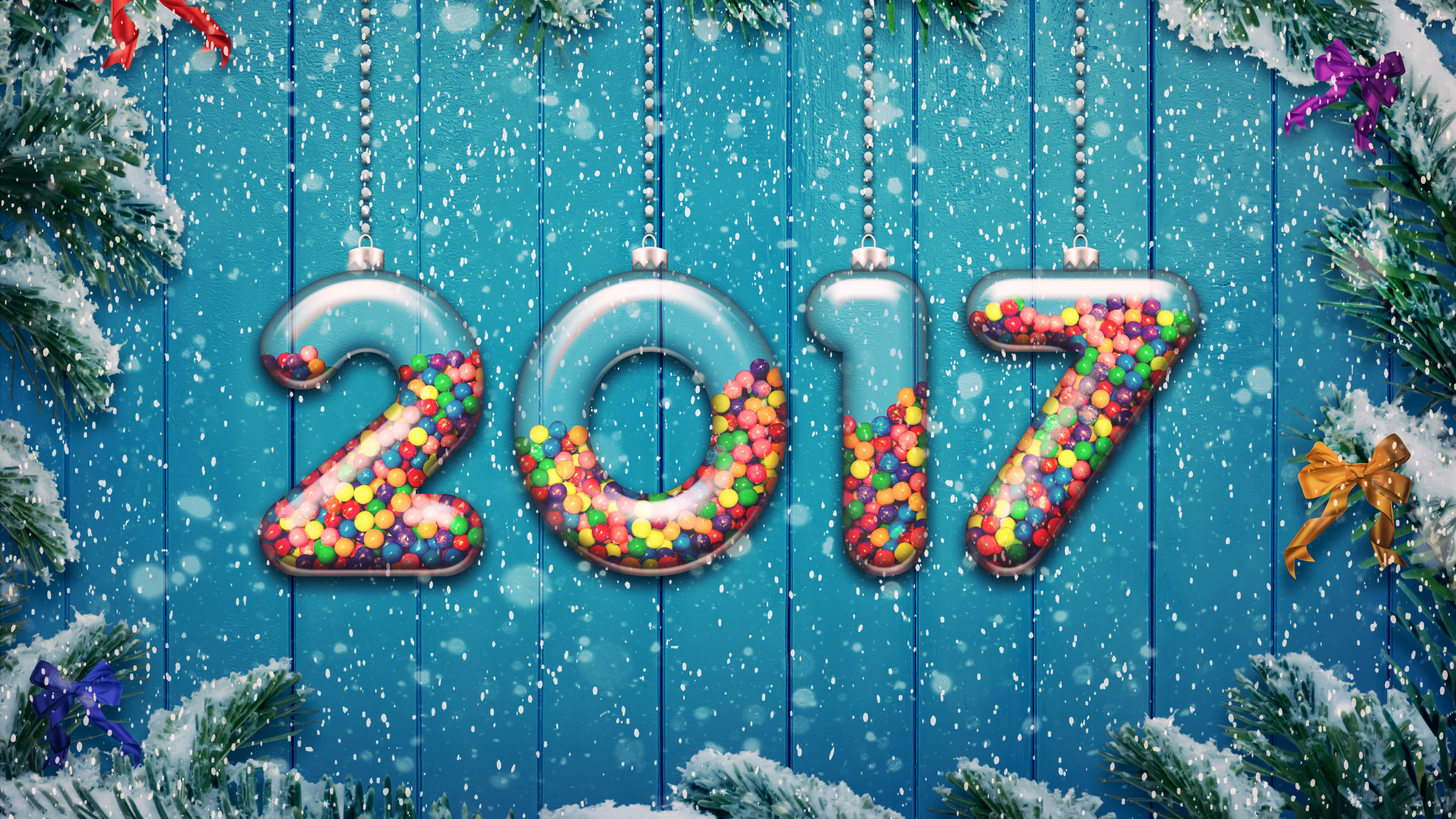 Download 3840x2160 Wallpaper New Year, Christmas, Tree, Christmas Day, Art New Year, Christmas, Tree, Christmas Day, Art. Wallpaper in 3840x2160 Resolution