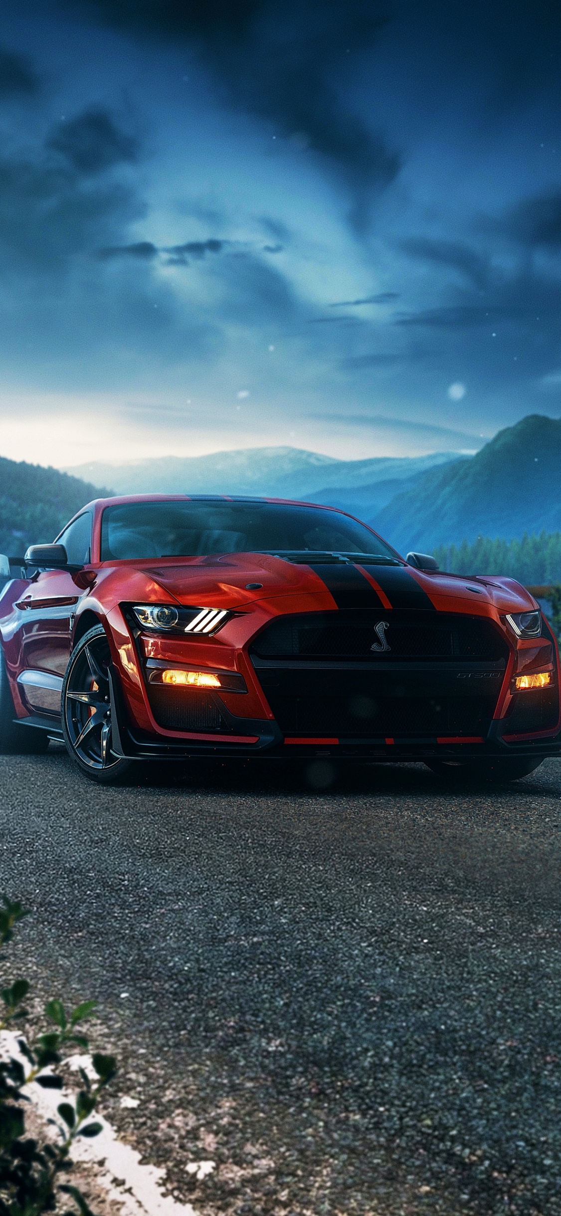 Ford, Shelby Mustang, Car, Ford Shelby GT500, Ford Mustang 2022. Wallpaper in 1125x2436 Resolution